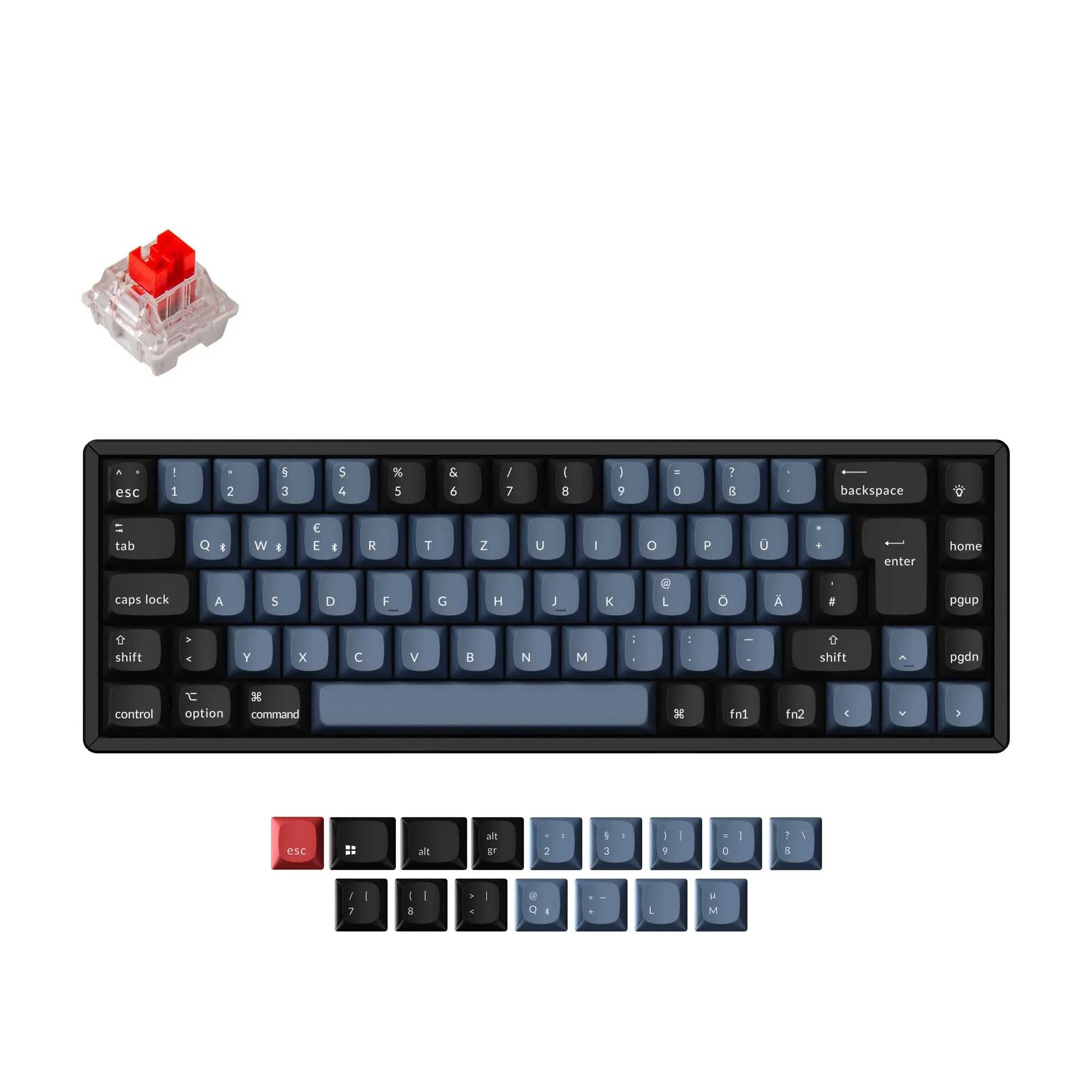 Keychron K6 Pro QMK/VIA Wireless Mechanical Keyboard ISO Layout Collection - View 3