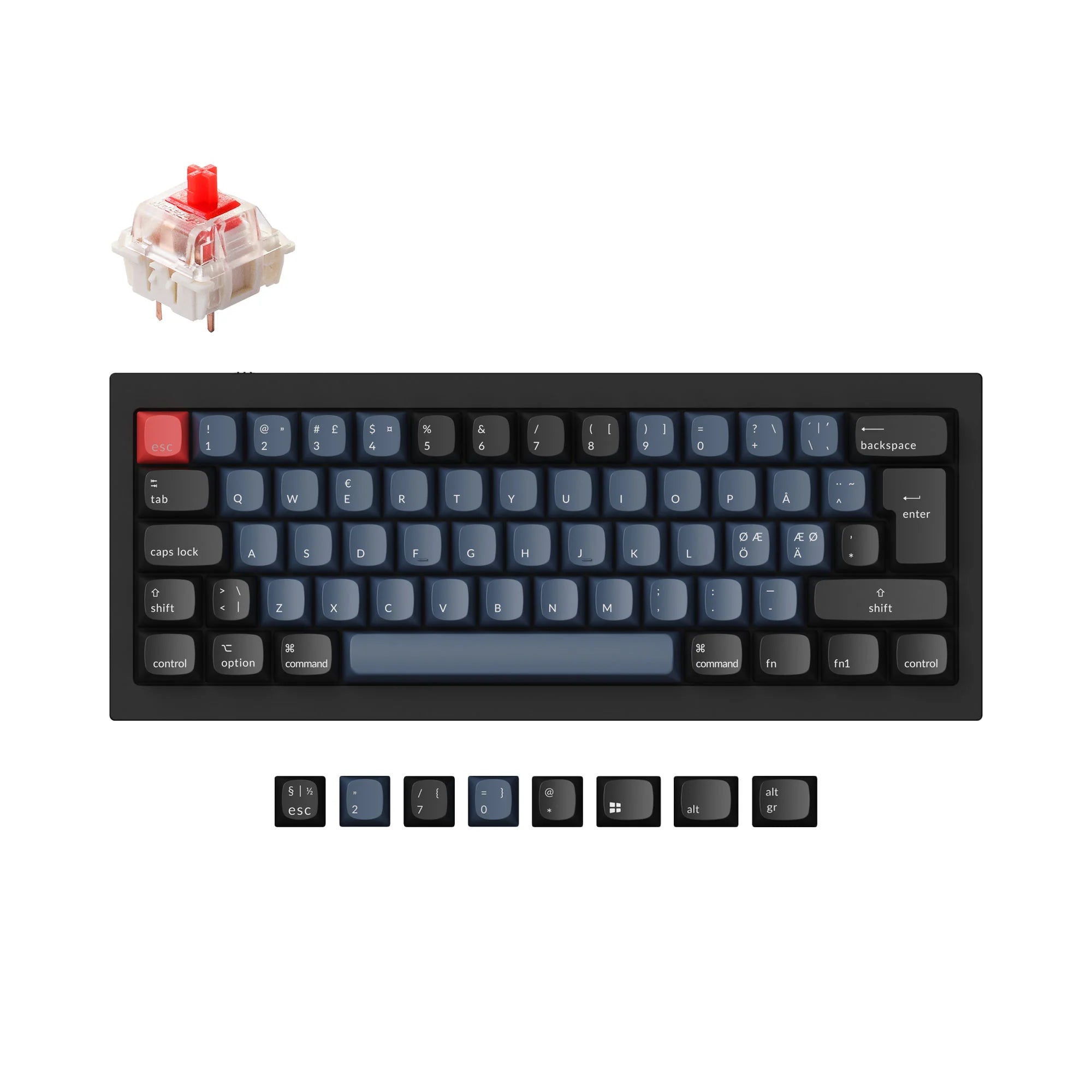 Keychron Q4 QMK Custom Mechanical Keyboard ISO Layout Collection - View 5