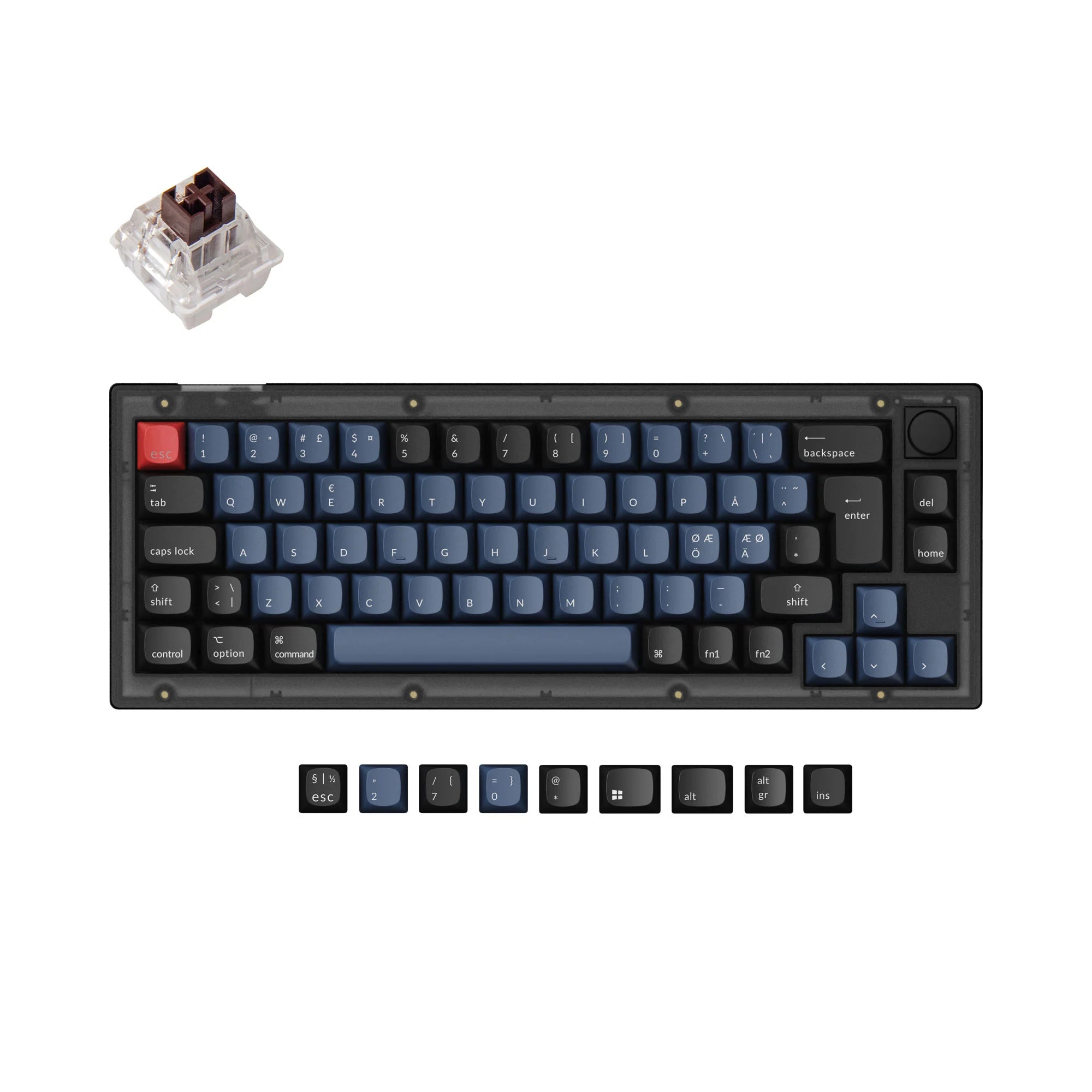 Keychron V2 QMK Custom Mechanical Keyboard ISO Layout Collection - View 2