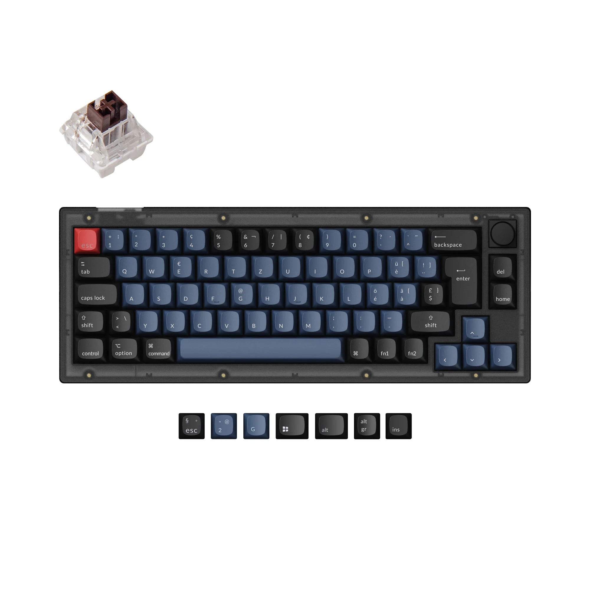 Keychron V2 QMK Custom Mechanical Keyboard ISO Layout Collection - View 4