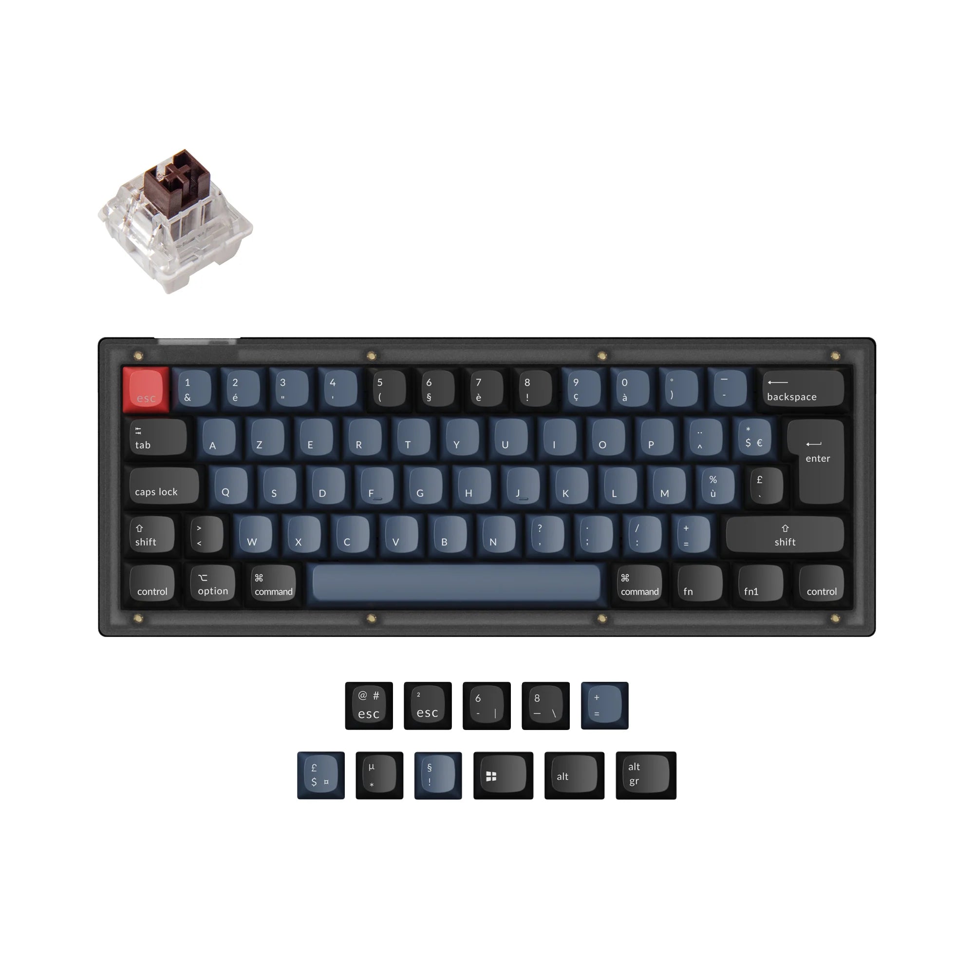 Keychron V4 QMK Custom Mechanical Keyboard ISO Layout Collection - View 6