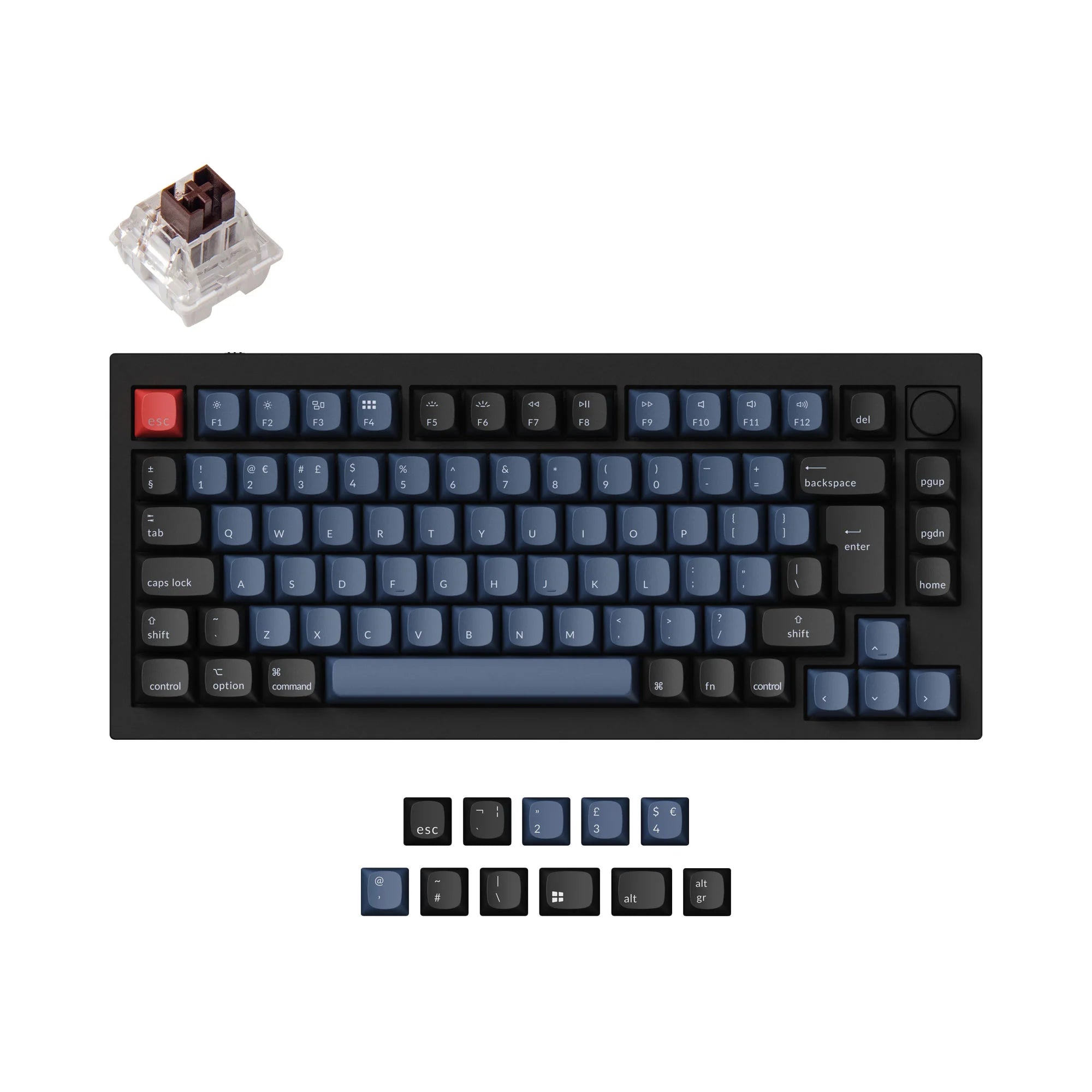 Keychron Q1 QMK Custom Mechanical Keyboard ISO Layout Collection - Version 1 - View 4