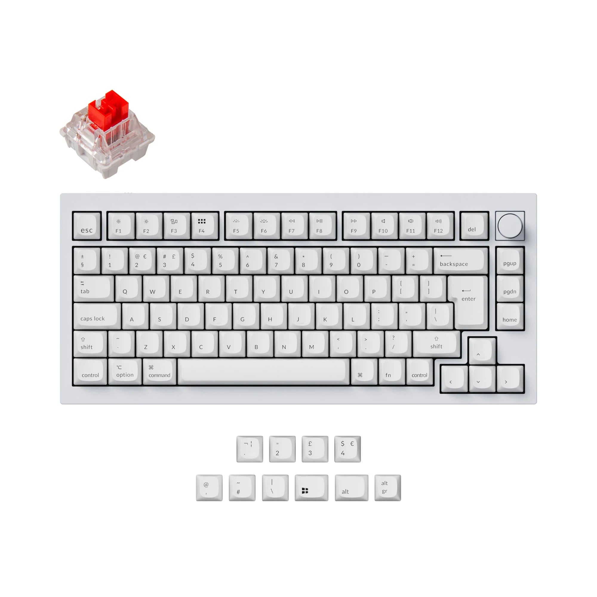 Keychron Q1 QMK Custom Mechanical Keyboard ISO Layout Collection - Version 1 - View 5