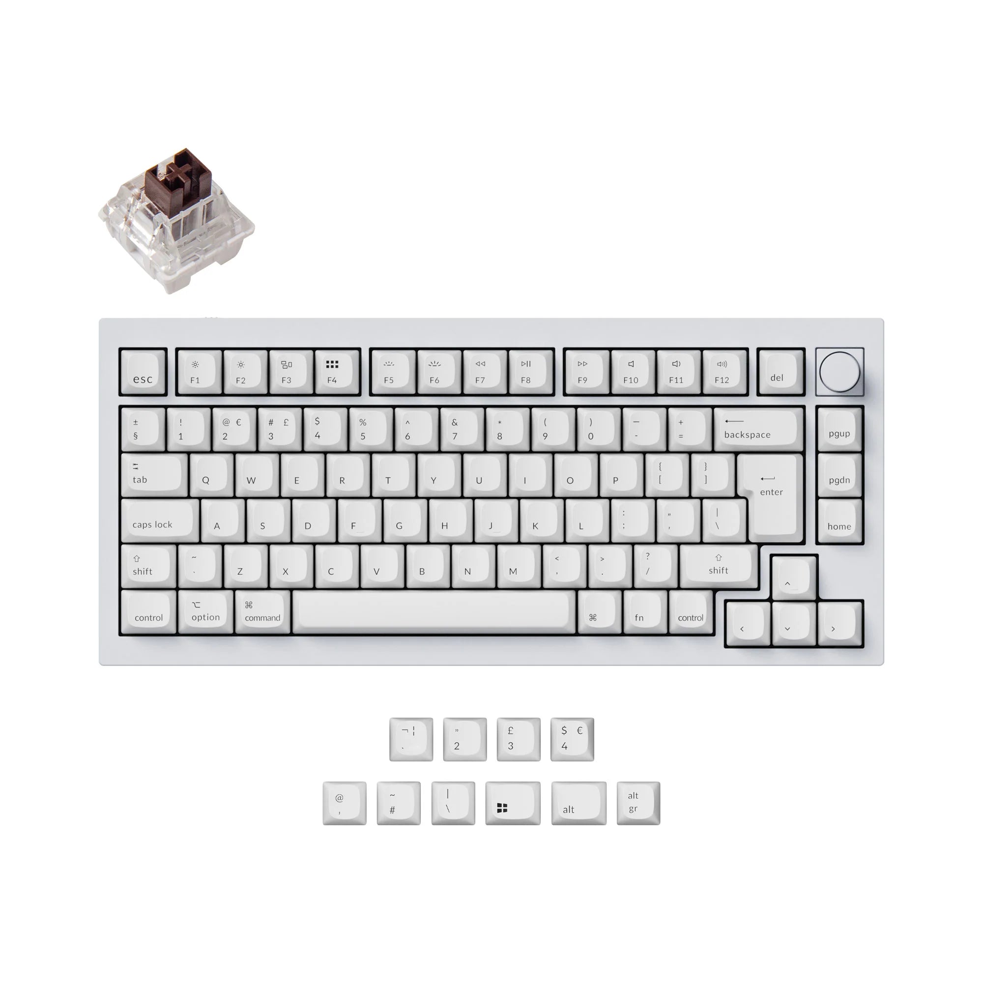 Keychron Q1 QMK Custom Mechanical Keyboard ISO Layout Collection - Version 1 - View 6