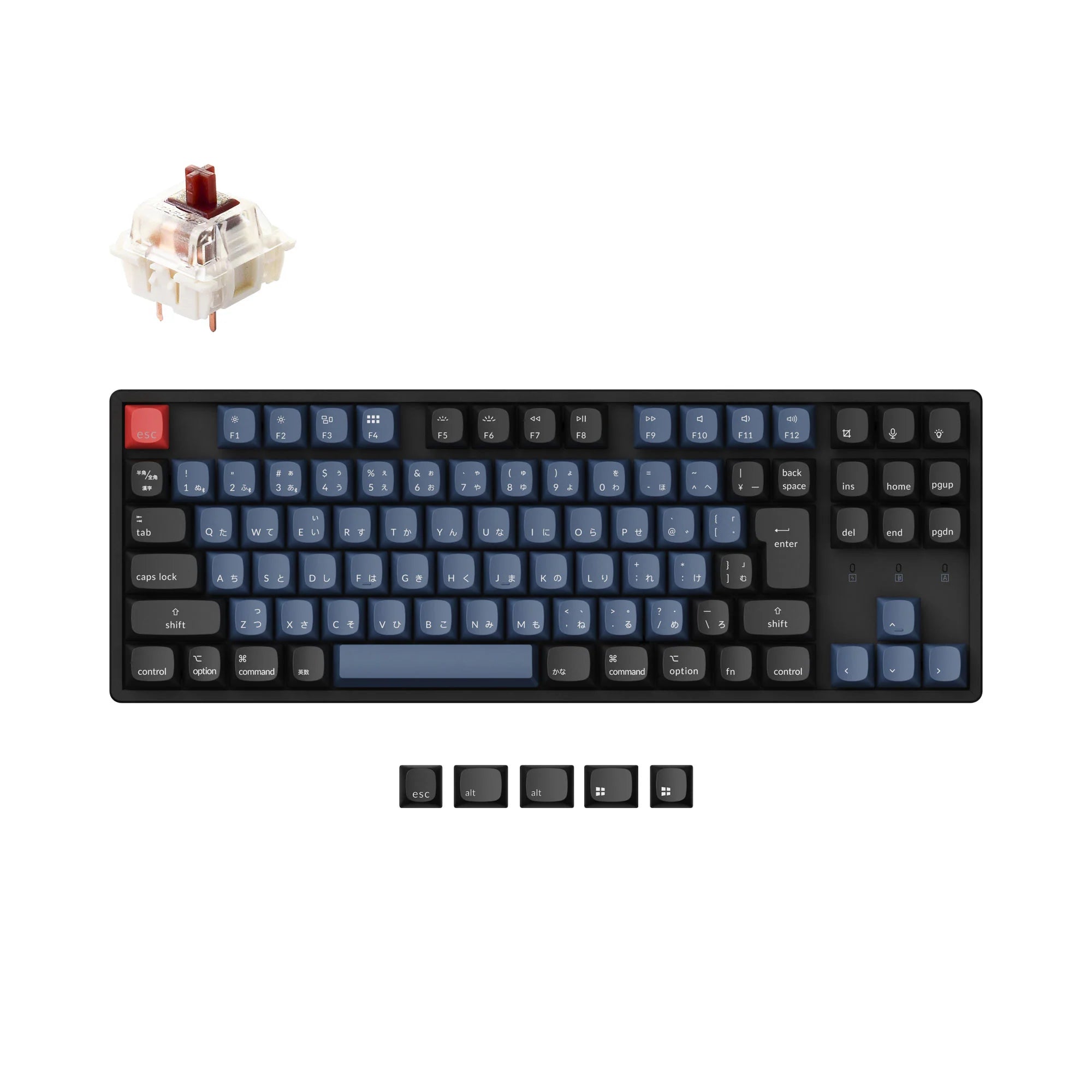 Keychron K8 Pro QMK/VIA Wireless Mechanical Keyboard (Japan JIS Layout) - View 2