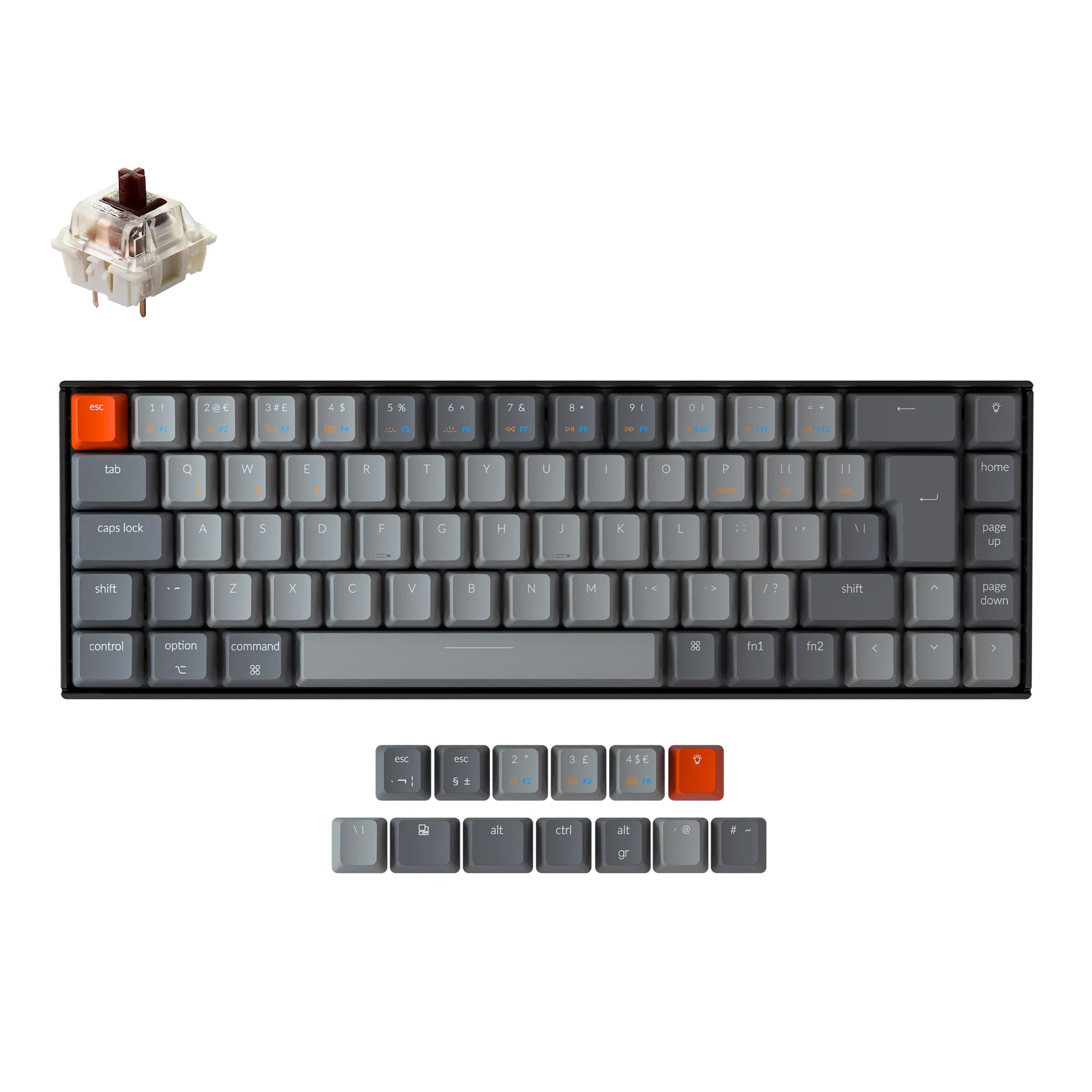 Keychron K6 Wireless Mechanical Keyboard (UK ISO Layout) - View 2
