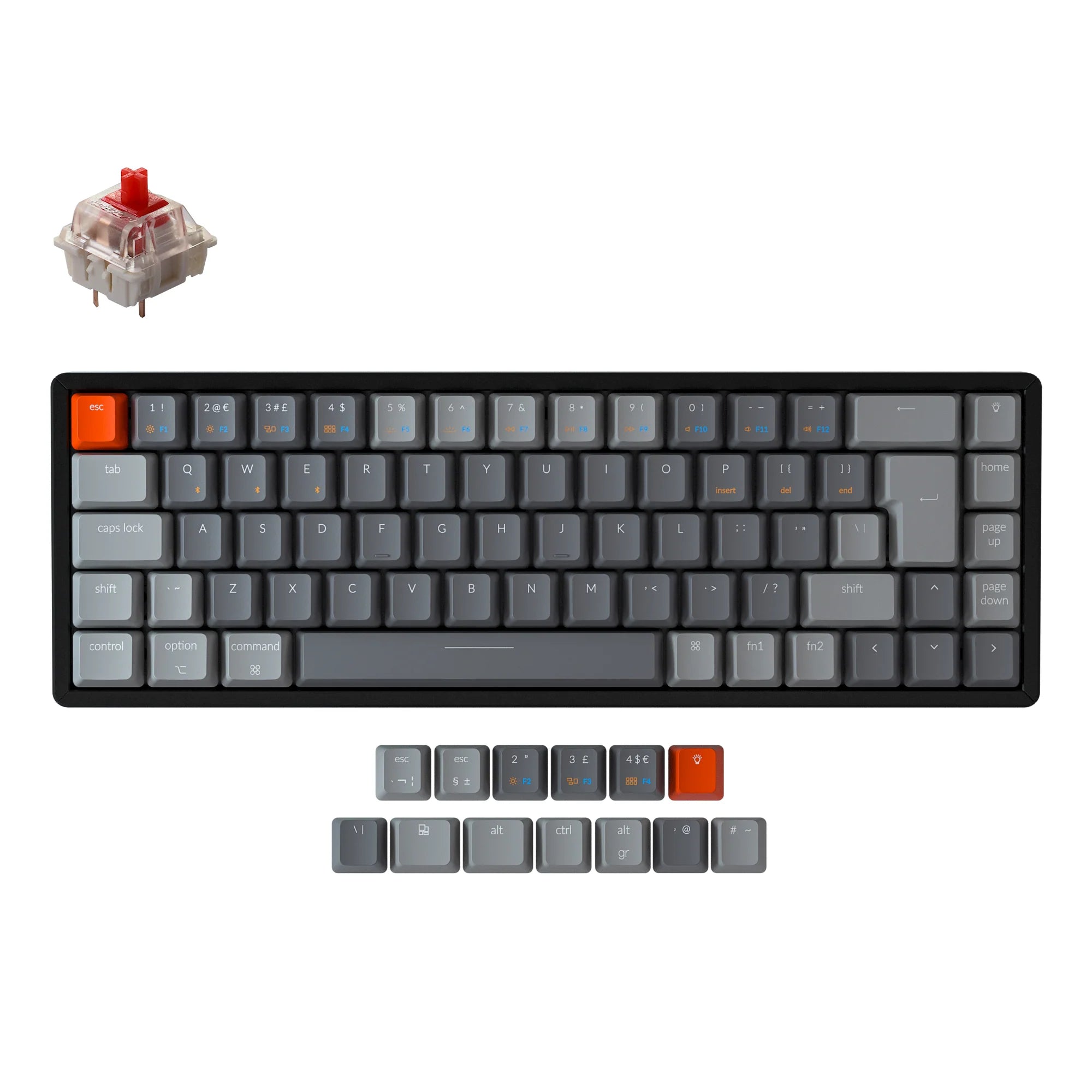 Keychron K6 Wireless Mechanical Keyboard (UK ISO Layout) - View 4
