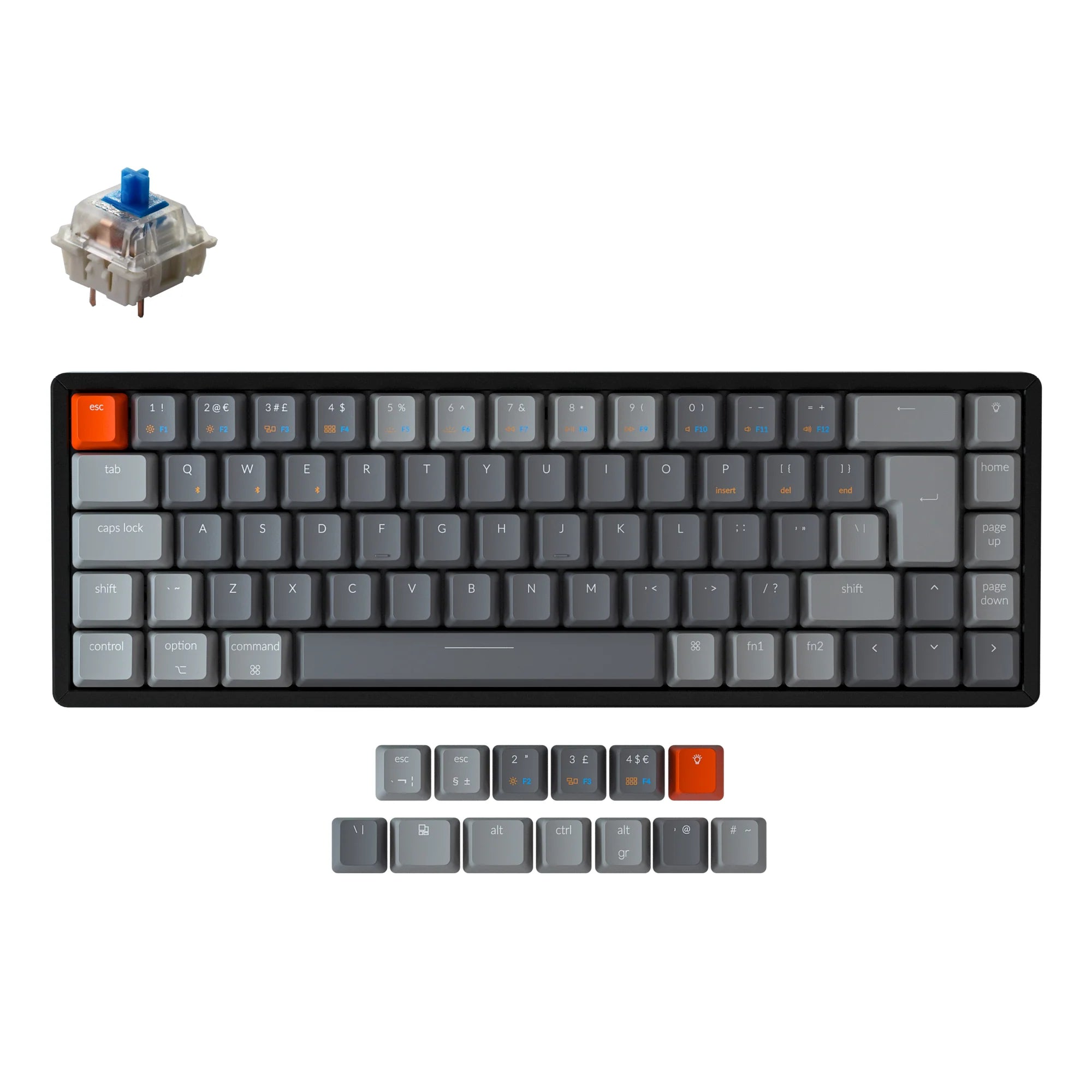 Keychron K6 Wireless Mechanical Keyboard (UK ISO Layout) - View 5