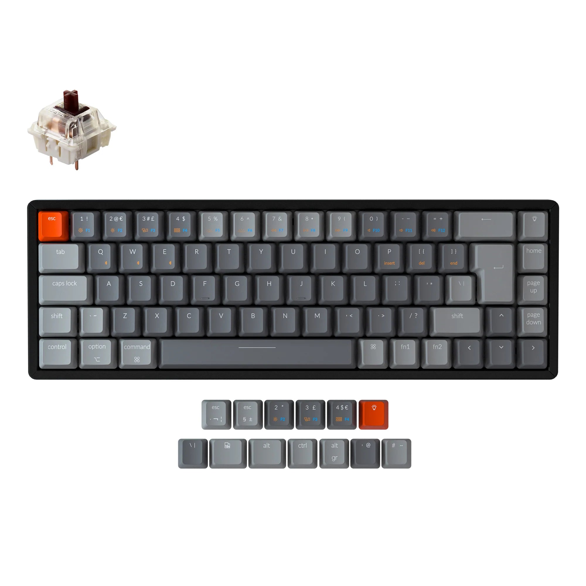 Keychron K6 Wireless Mechanical Keyboard (UK ISO Layout) - View 6