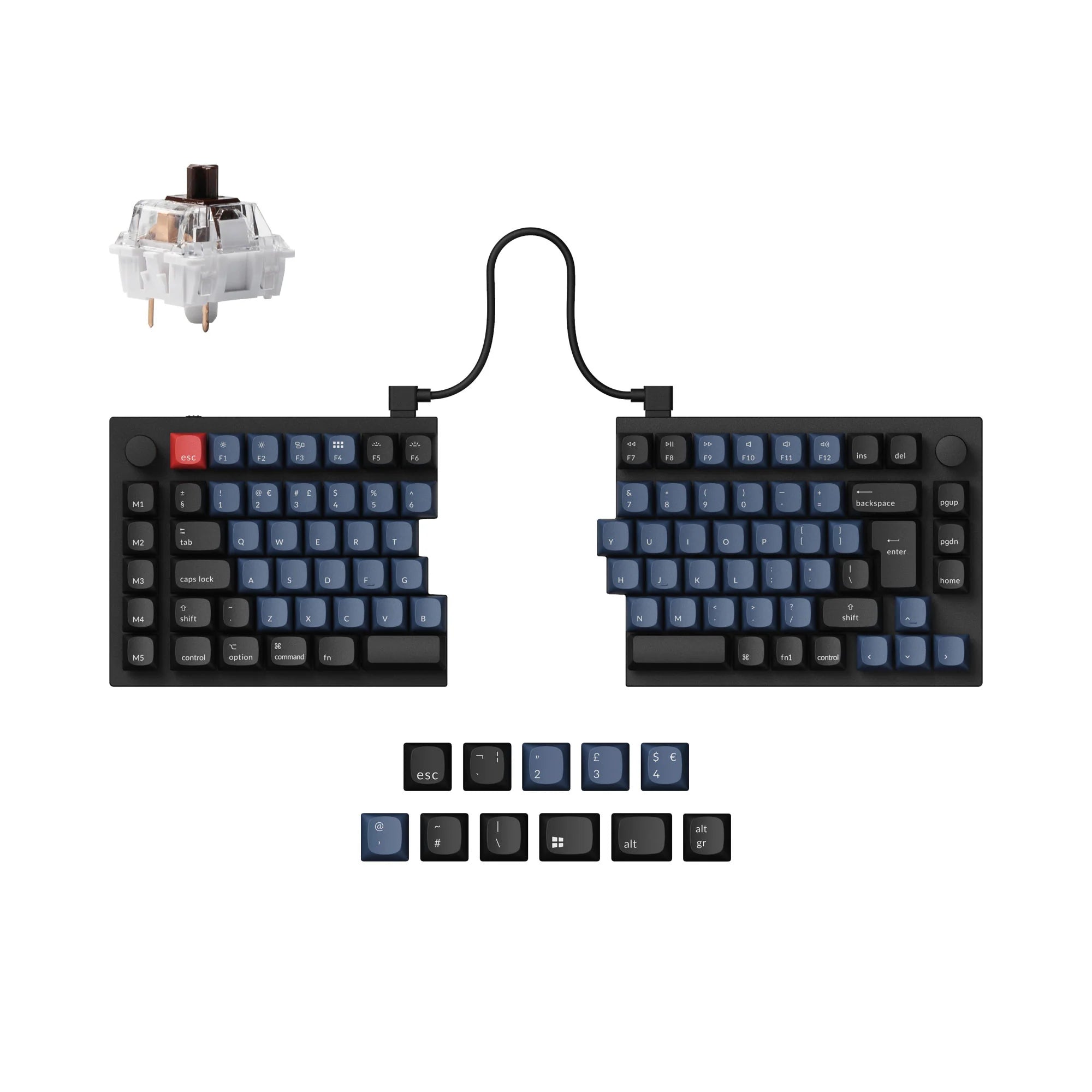 Keychron Q11 QMK Custom Mechanical Keyboard ISO Layout Collection - View 2