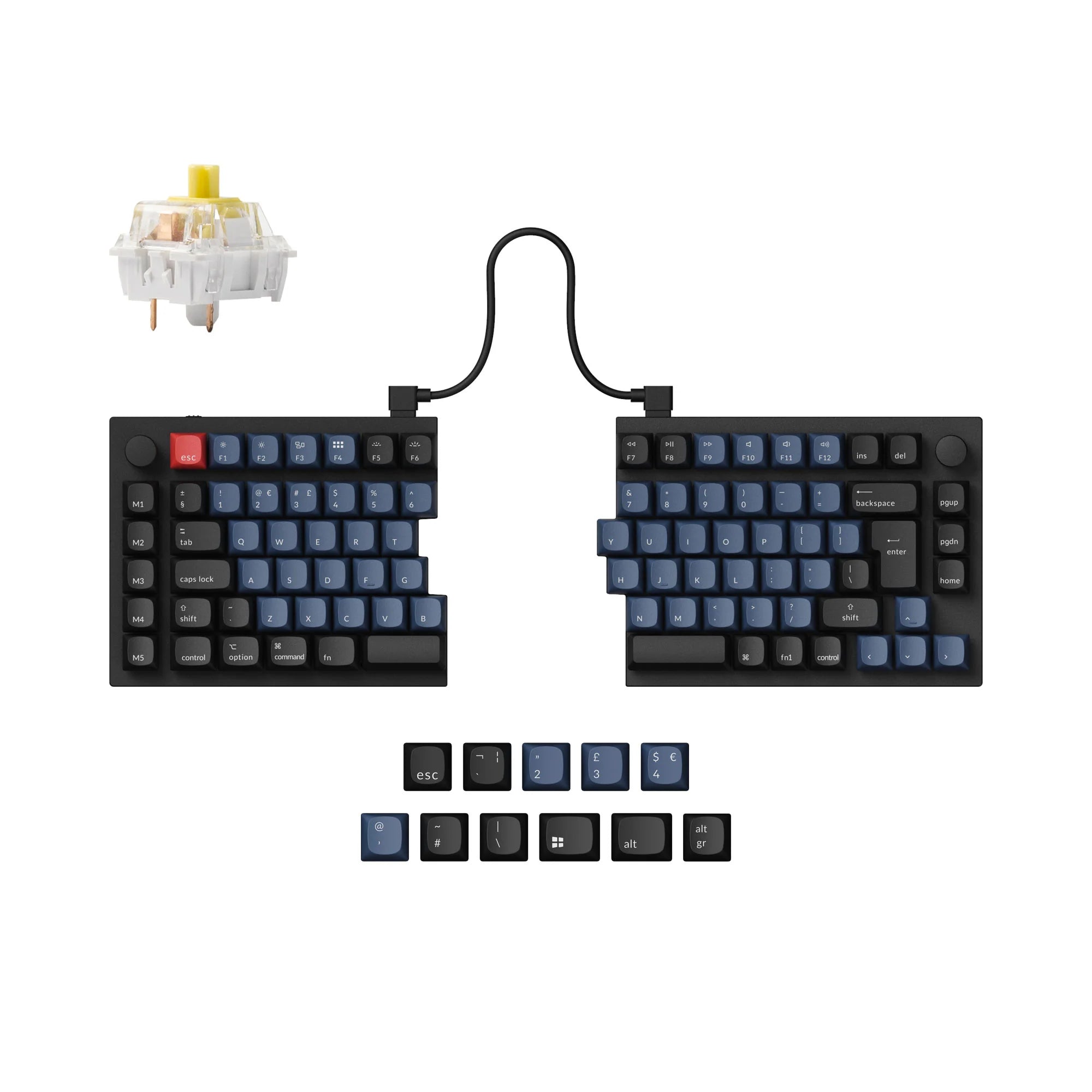 Keychron Q11 QMK Custom Mechanical Keyboard ISO Layout Collection - View 3