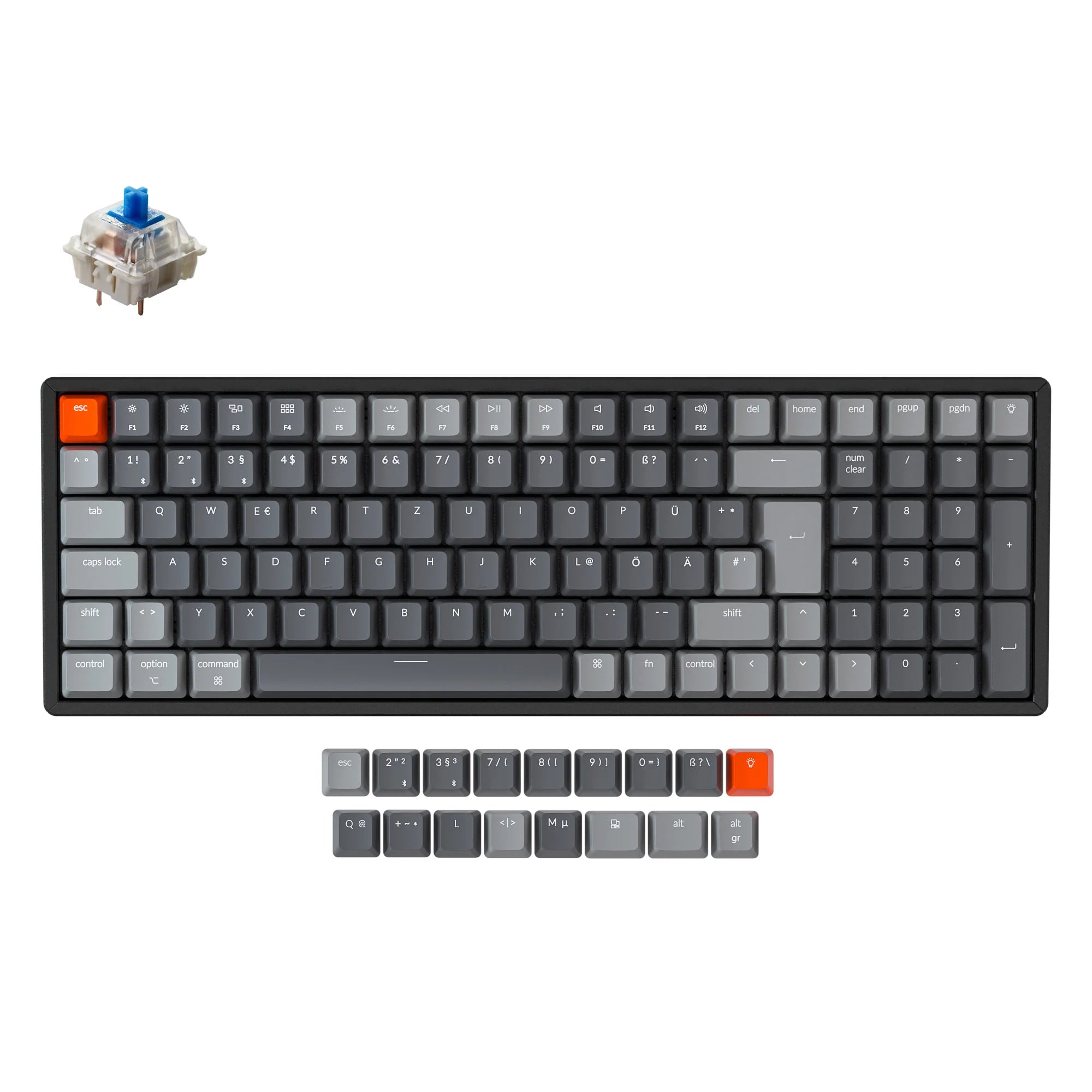 Keychron K4 Wireless Mechanical Keyboard (German ISO-DE Layout) - Version 2 - View 2