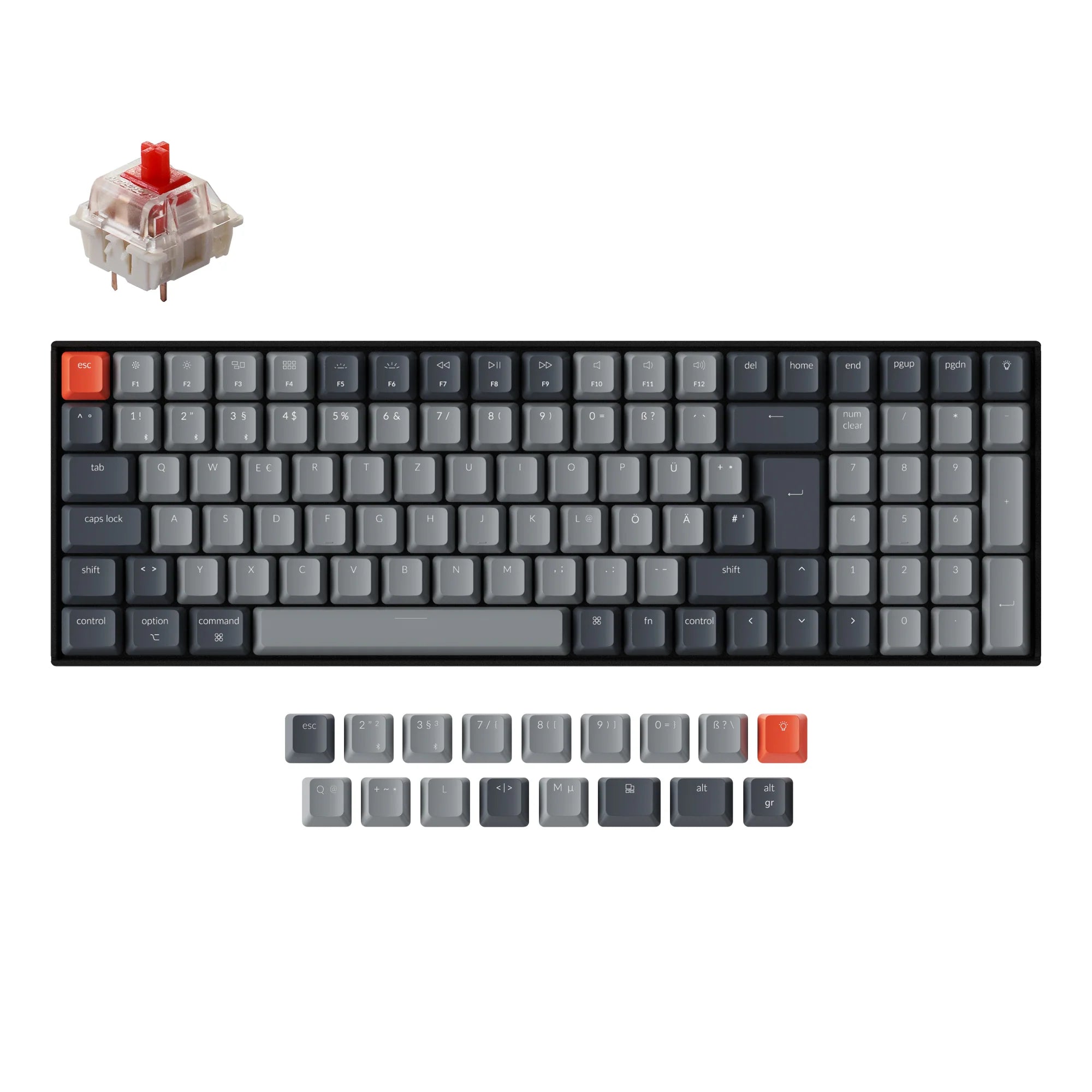 Keychron K4 Wireless Mechanical Keyboard (German ISO-DE Layout) - Version 2 - View 4
