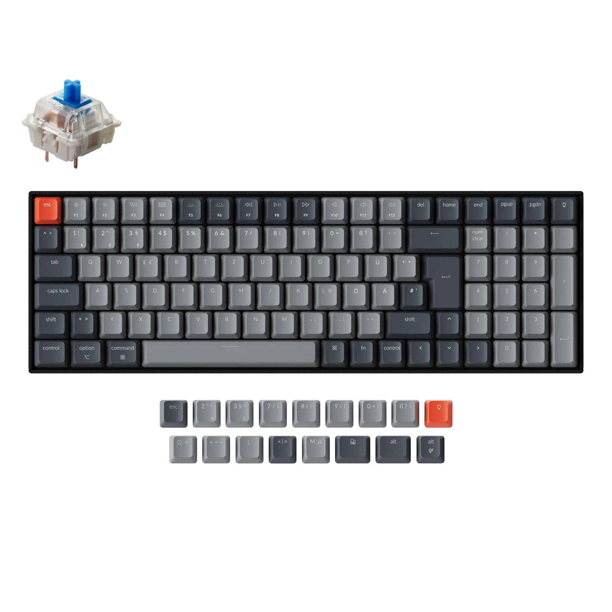 Keychron K4 Wireless Mechanical Keyboard (German ISO-DE Layout) - Version 2 - View 5