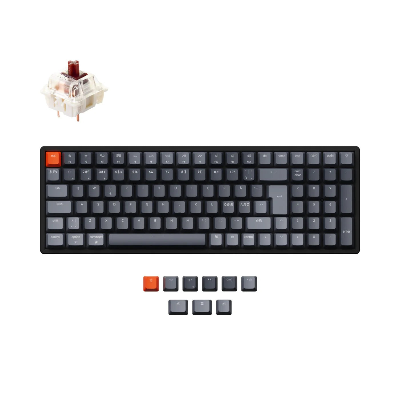 Keychron K4 Wireless Mechanical Keyboard (Nordic ISO Layout) - Version 2 - View 6