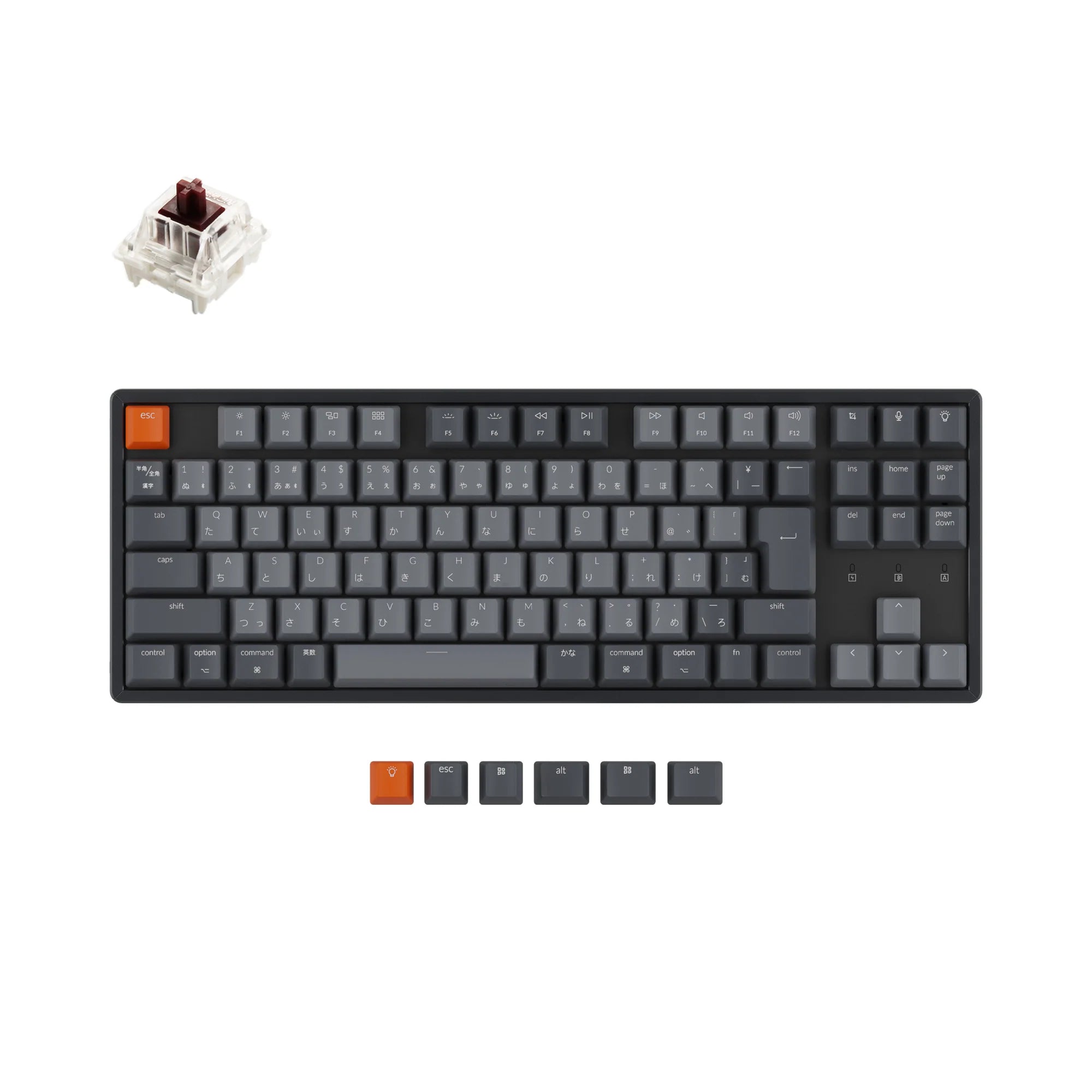Keychron K8 Wireless Mechanical Keyboard (Japan JIS Layout) - View 3