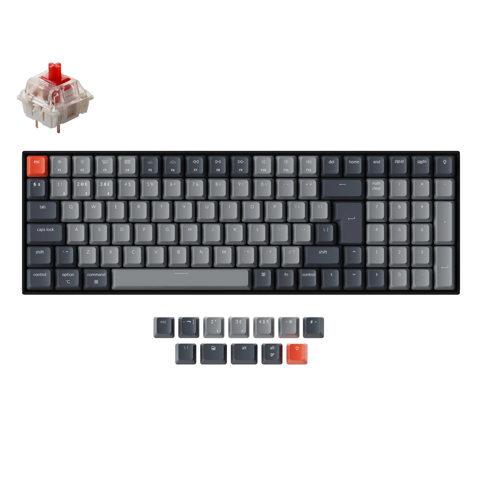Keychron K4 Wireless Mechanical Keyboard (UK ISO Layout) - Version 2 - View 4