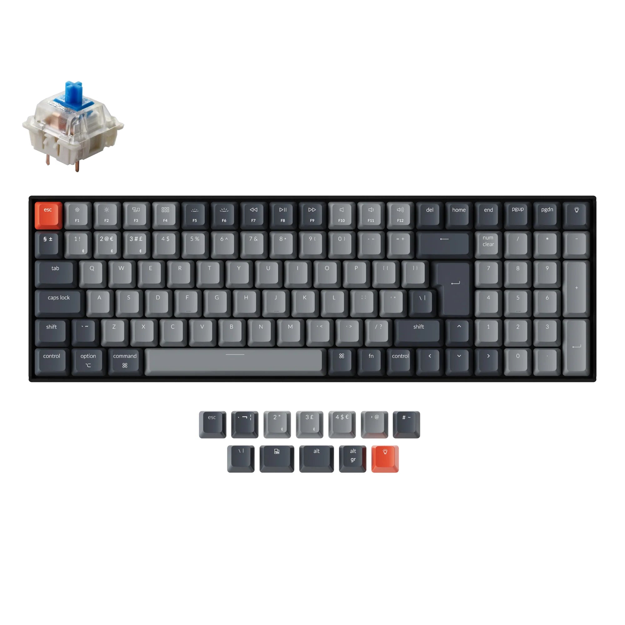 Keychron K4 Wireless Mechanical Keyboard (UK ISO Layout) - Version 2 - View 5