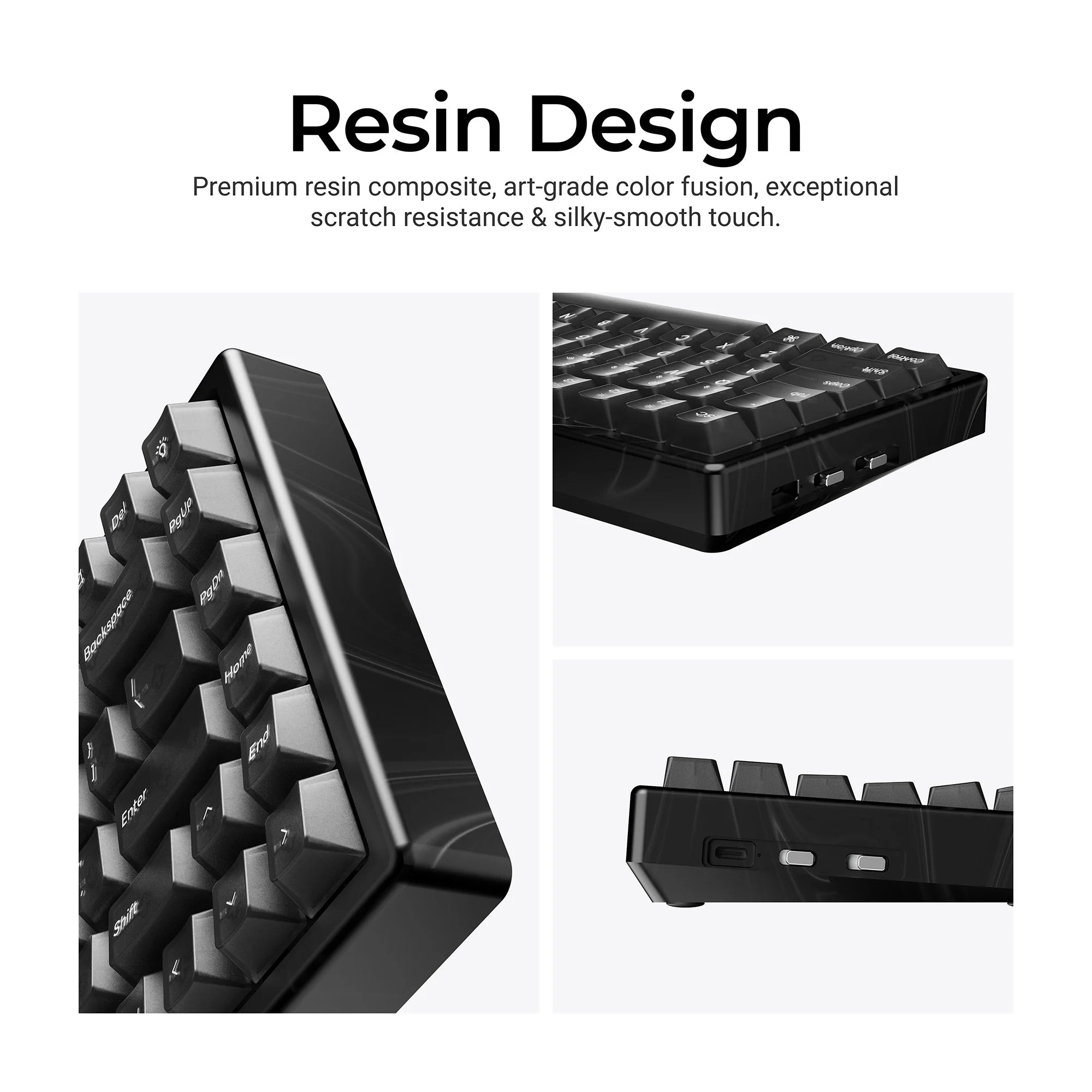 Keychron K2 HE Wireless Magnetic Switch Custom Keyboard - Resin Edition - View 5