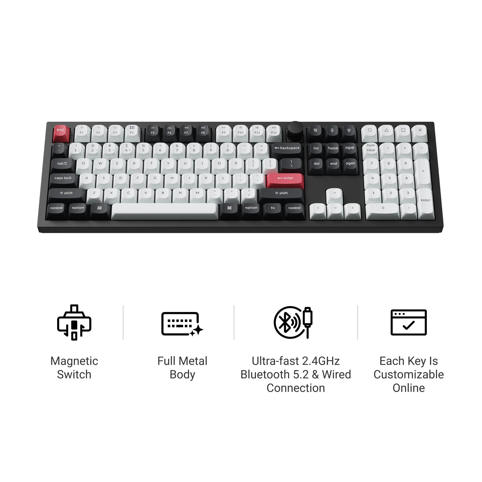 Keychron Q6 HE QMK Wireless Custom Keyboard