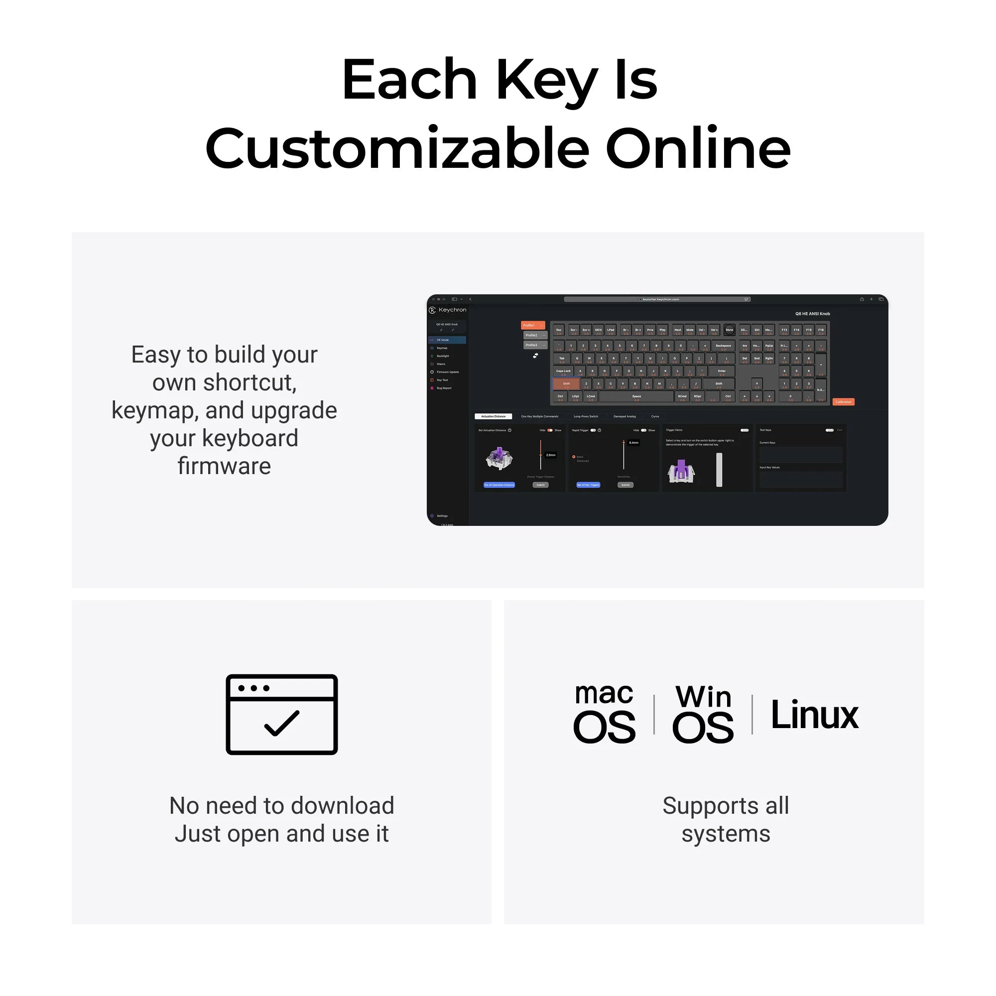 Keychron Q6 HE QMK Wireless Custom Keyboard - View 6