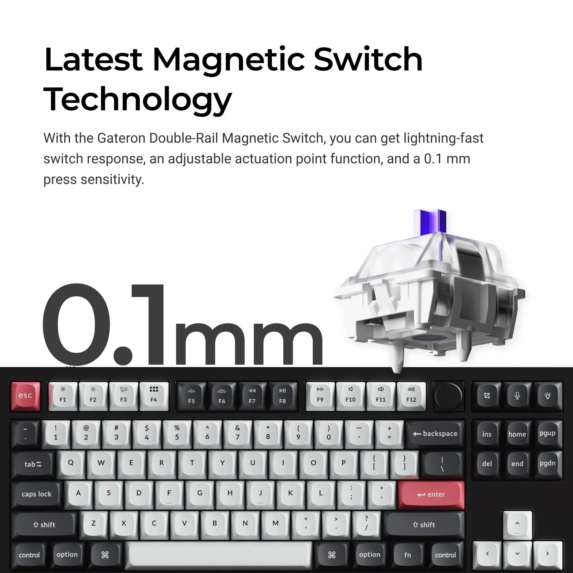 Keychron Q3 HE QMK Wireless Custom Keyboard - View 2