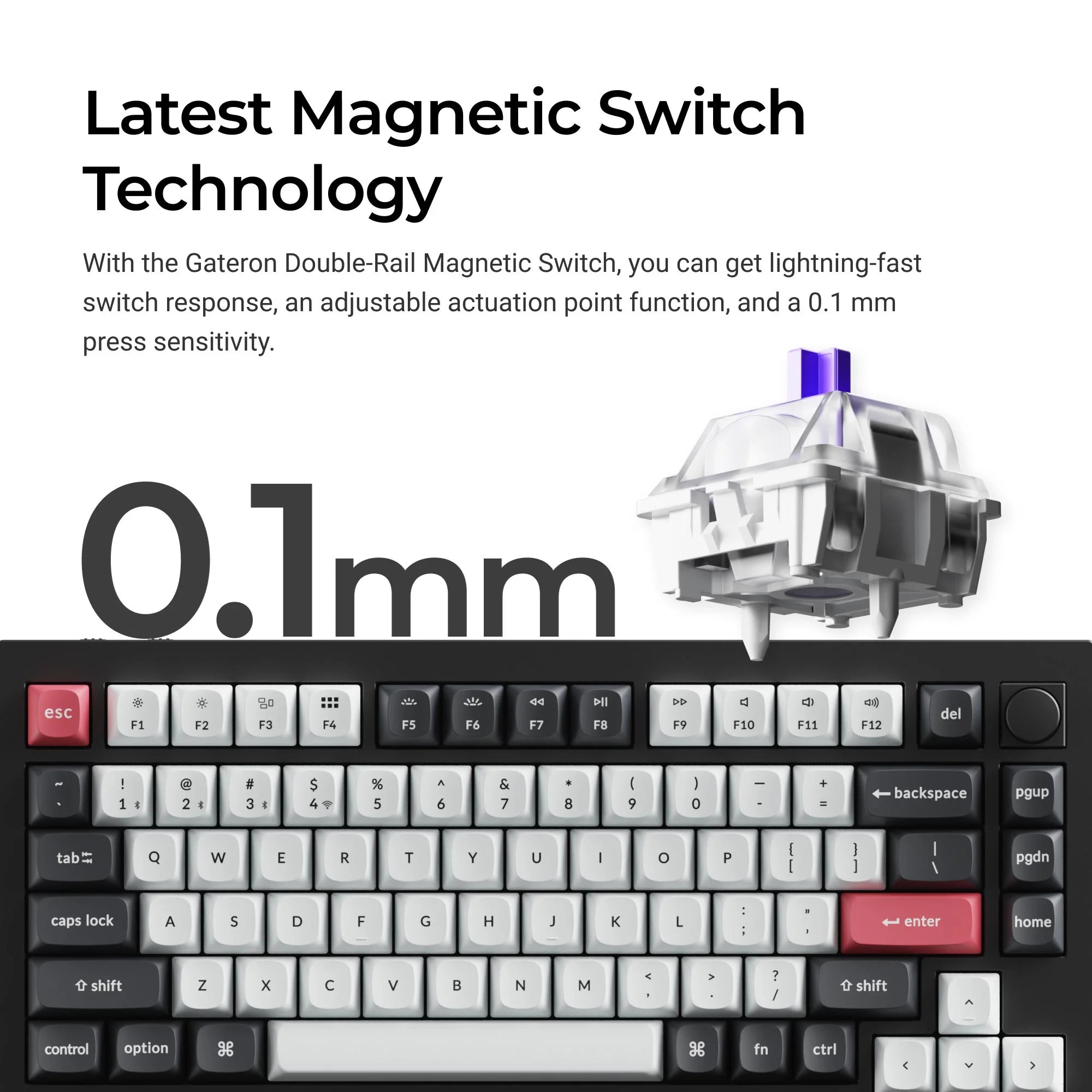 Keychron Q1 HE QMK Wireless Custom Keyboard - View 2