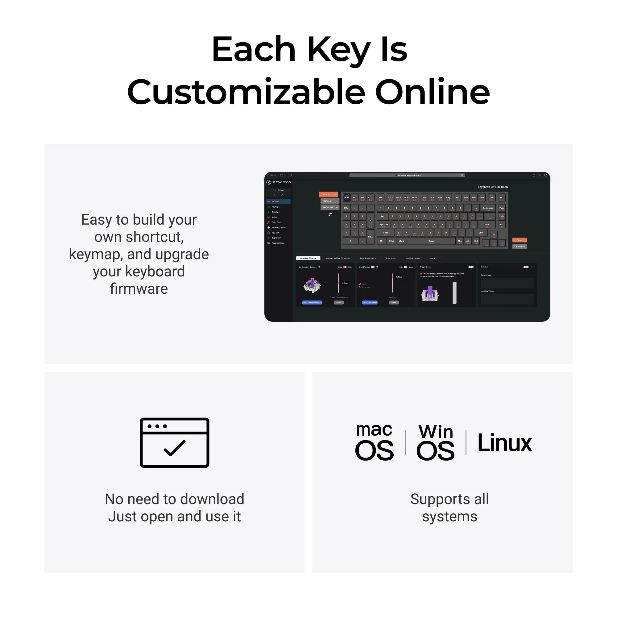 Keychron Q12 HE QMK Wireless Custom Keyboard - View 6