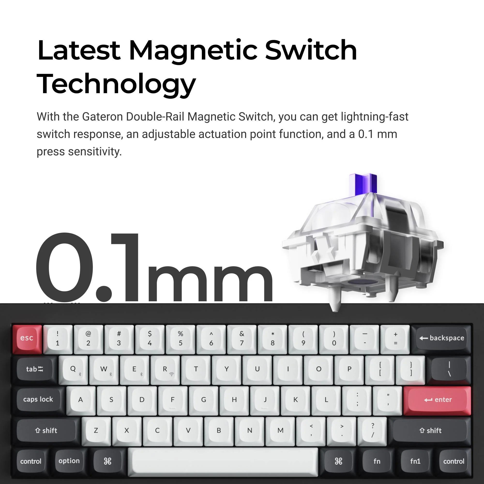 Keychron Q4 HE QMK Wireless Custom Keyboard - View 2