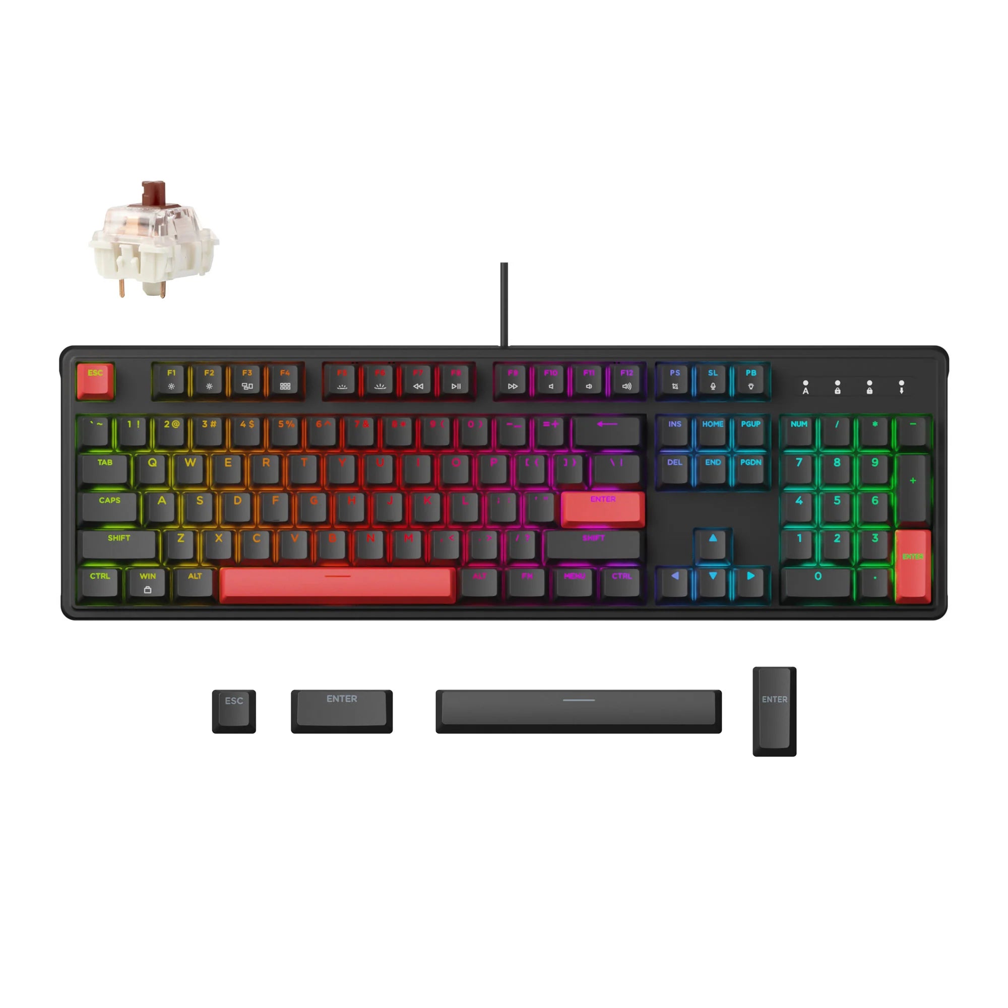 Lemokey X3 QMK/VIA Wired Mechanical Keyboard - View 4