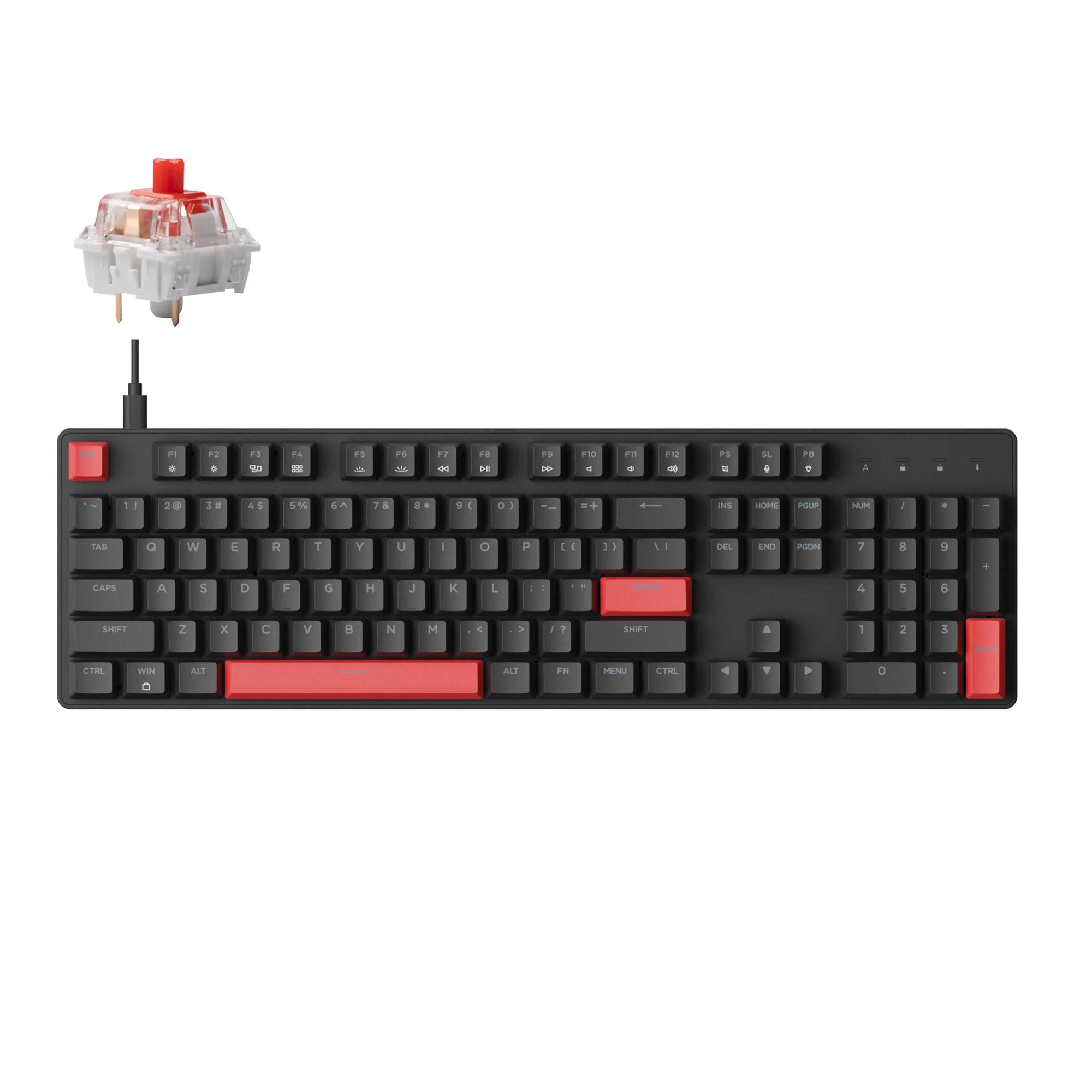 Lemokey X2 QMK Wired Mechanical Keyboard