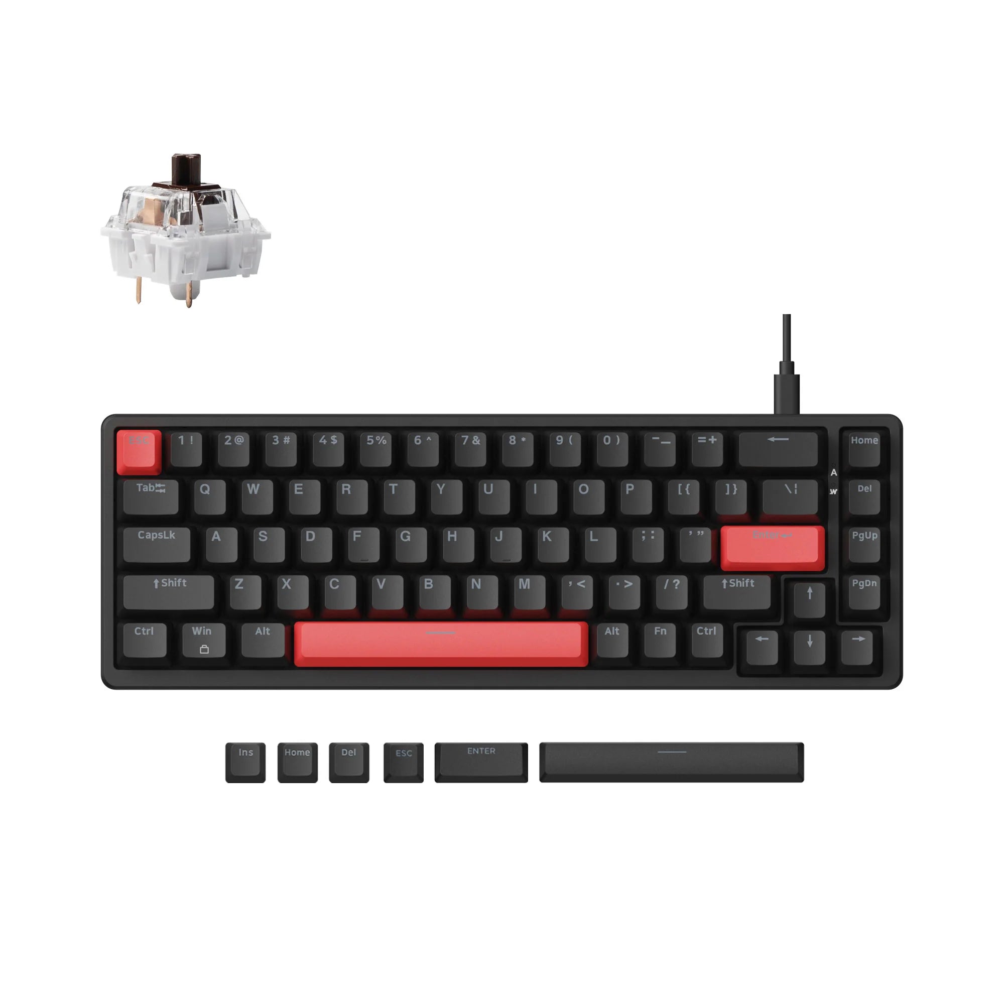 Lemokey X6 QMK Wired Mechanical Keyboard - View 2