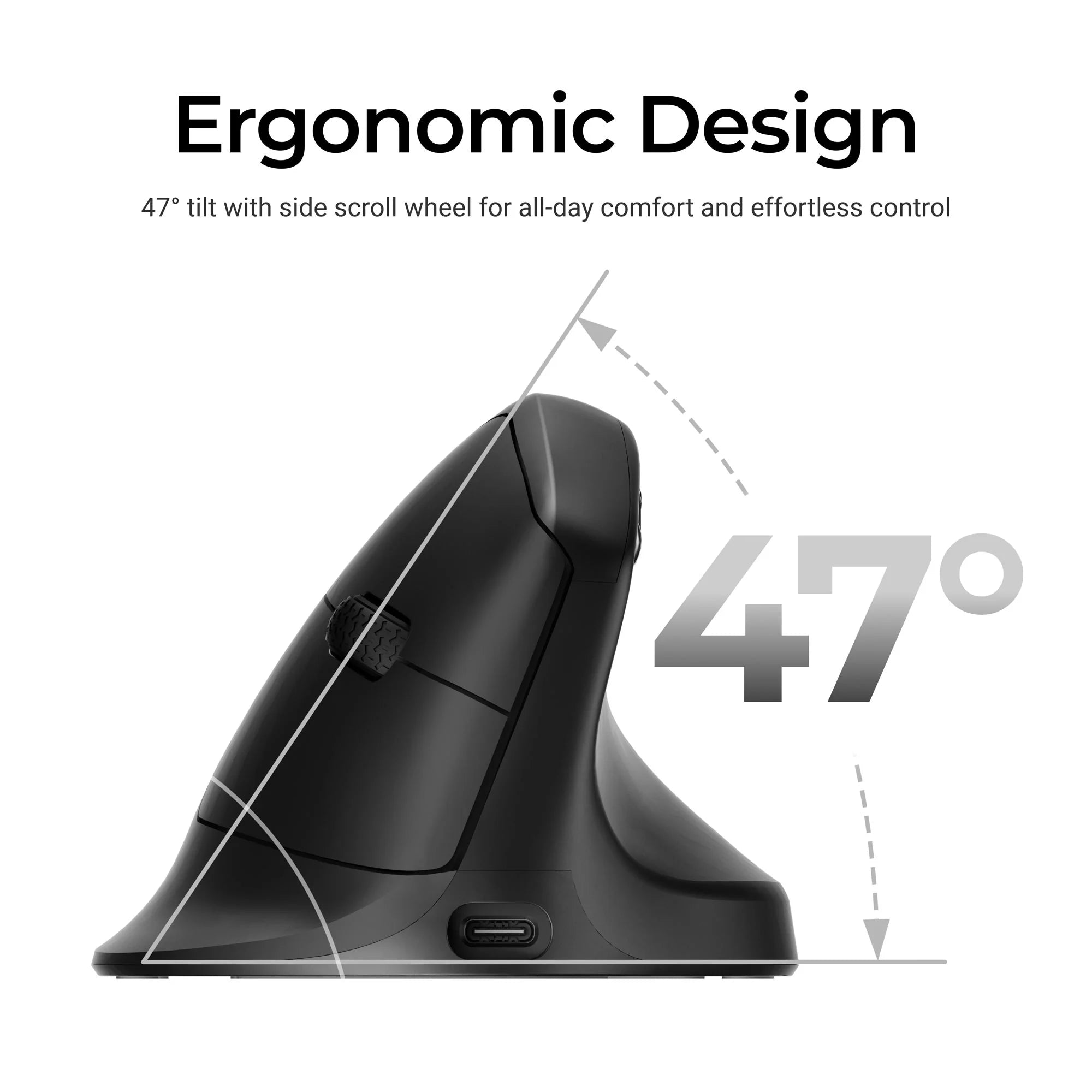 Keychron M5 Wireless Ergonomic Mouse - View 3