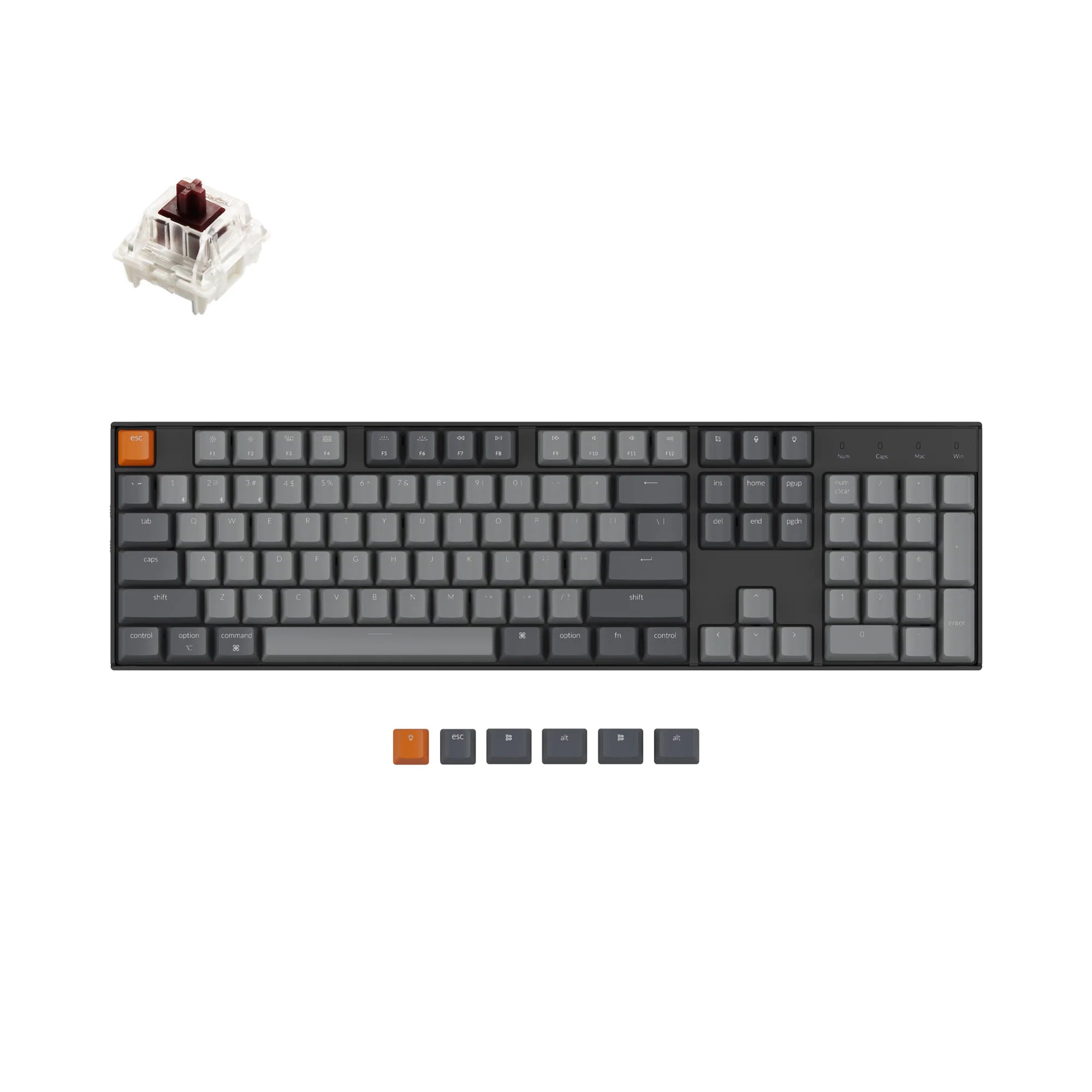 Keychron K10 Wireless Mechanical Keyboard - View 3
