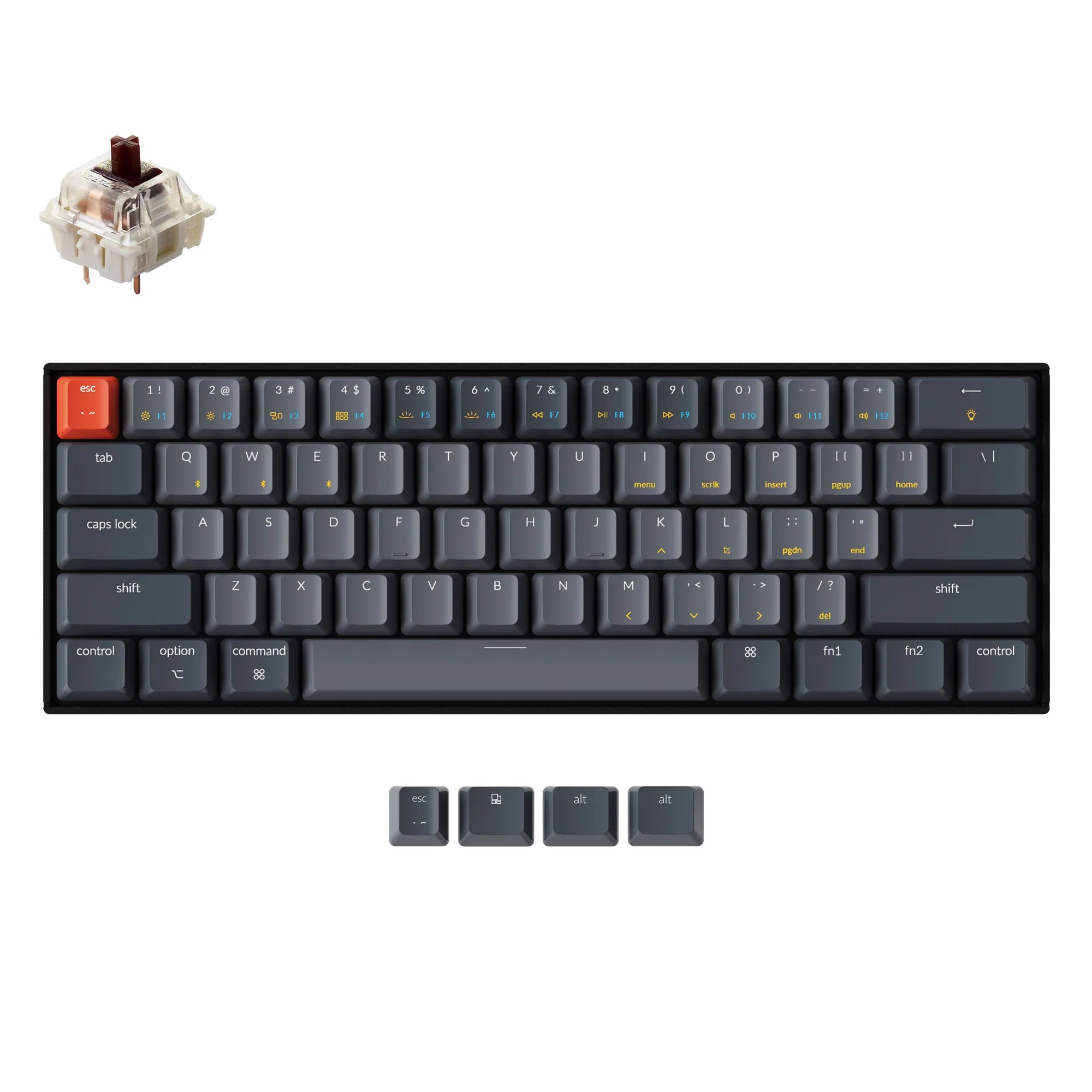 Keychron K12 Wireless Mechanical Keyboard - View 3