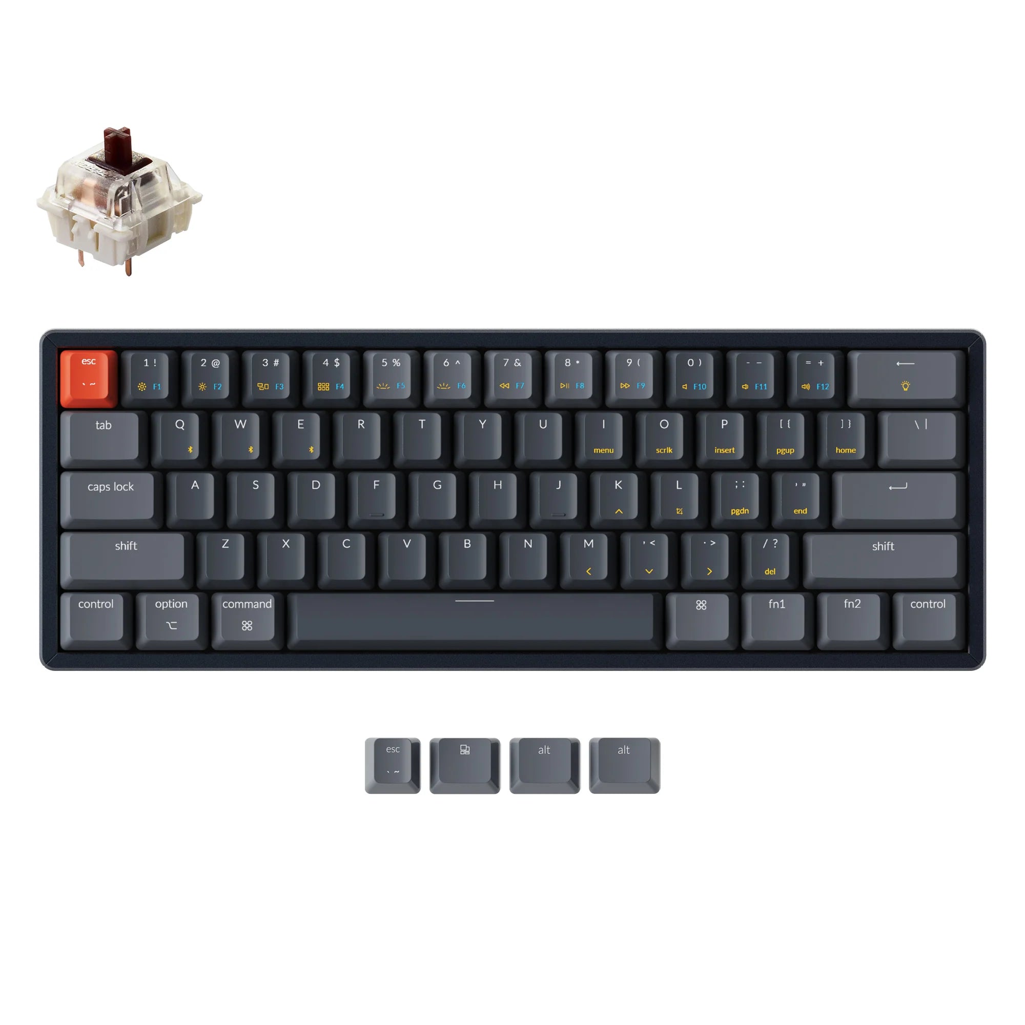 Keychron K12 Wireless Mechanical Keyboard - View 6