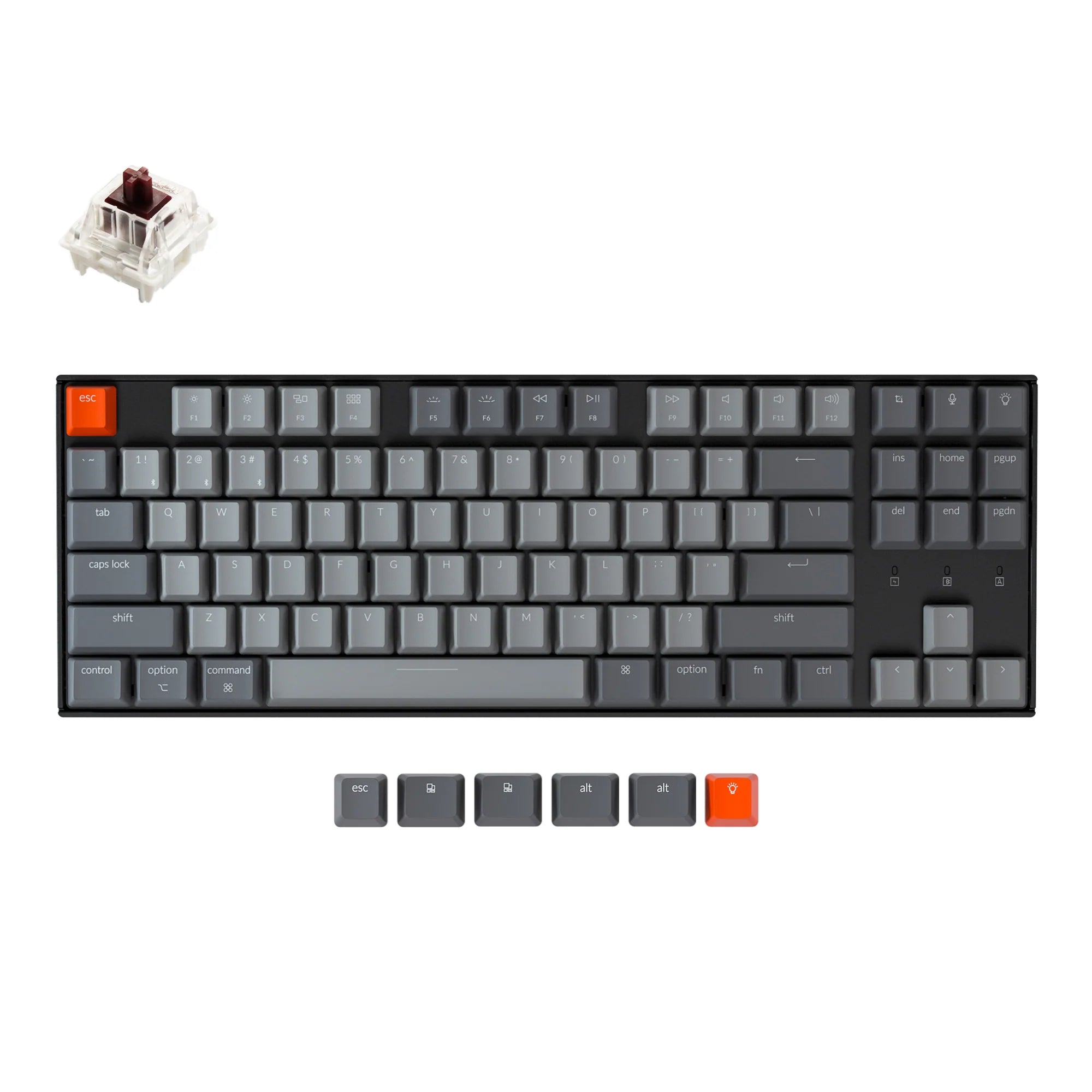 Keychron K8 Wireless Mechanical Keyboard - View 3