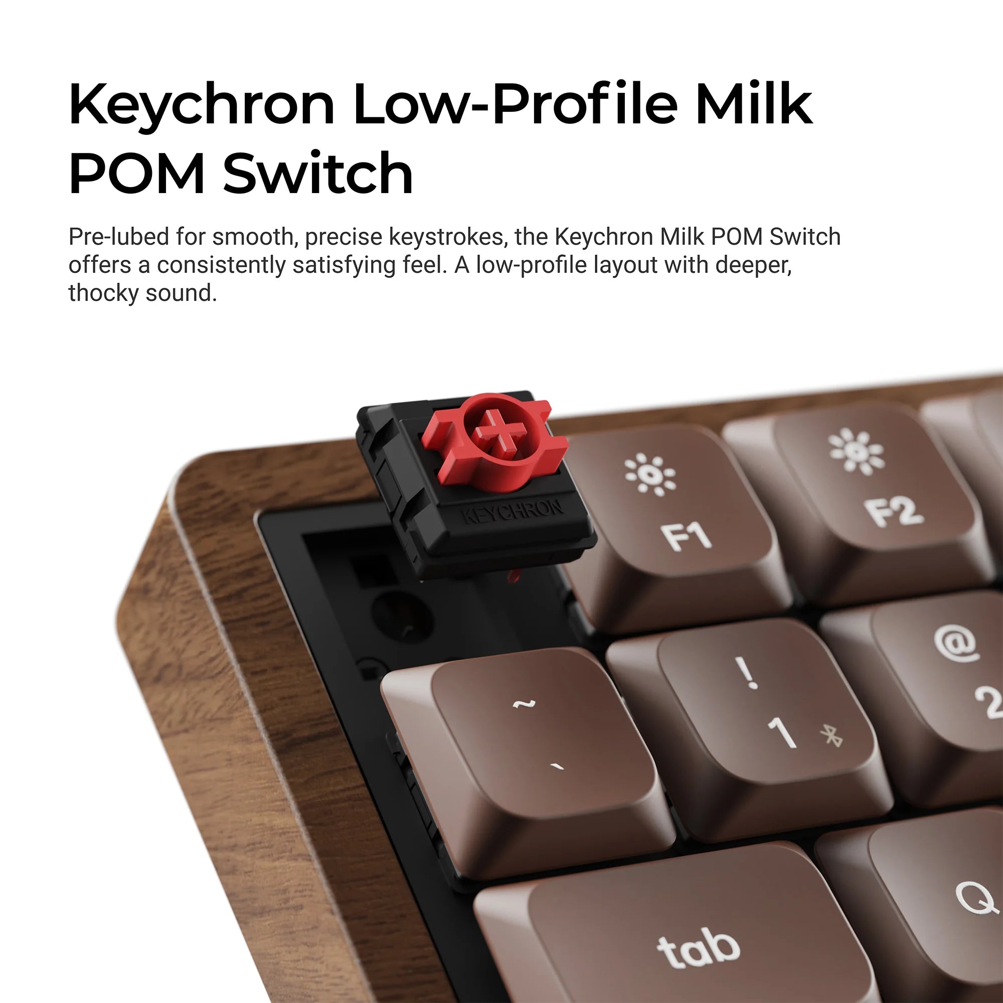 Keychron K3 Max QMK Wireless Custom Mechanical Keyboard - All-Wood Special - View 5