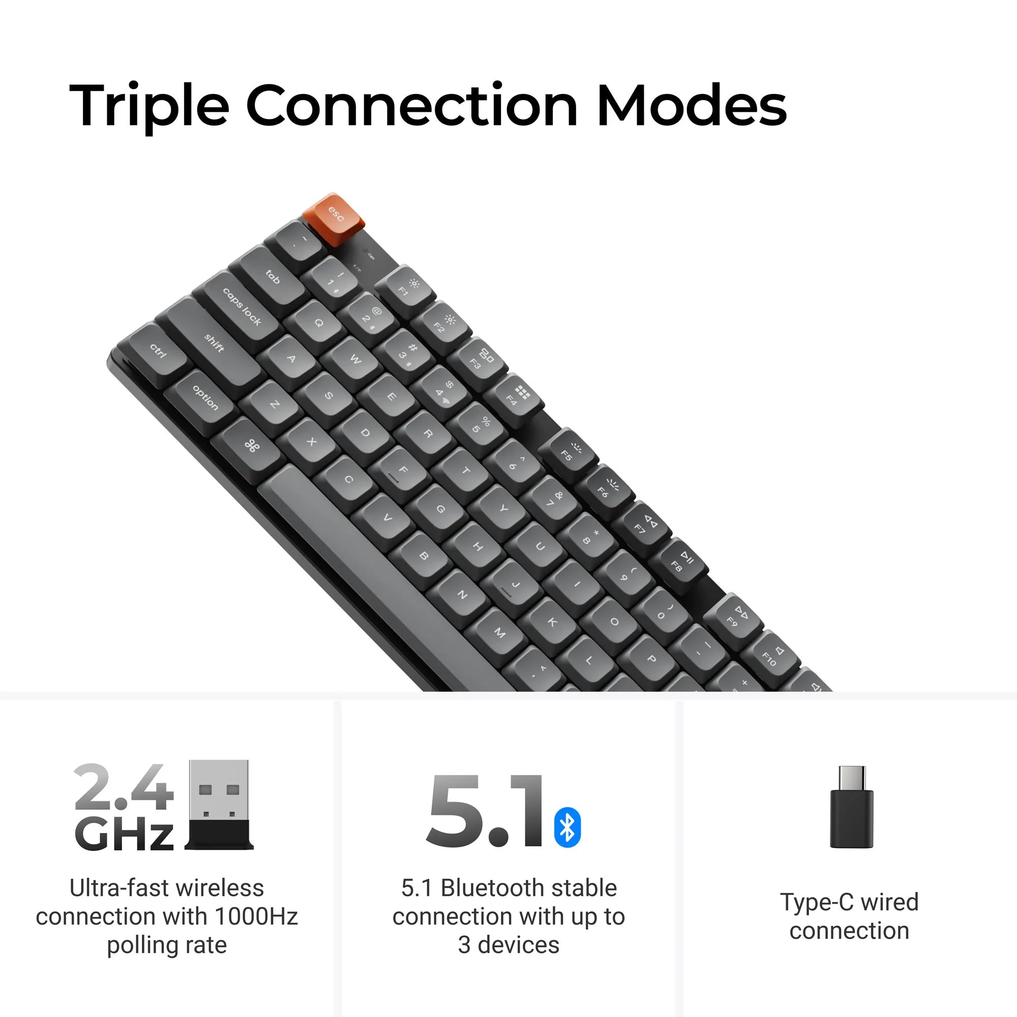 Keychron K5 Max QMK/VIA Wireless Custom Mechanical Keyboard - View 5