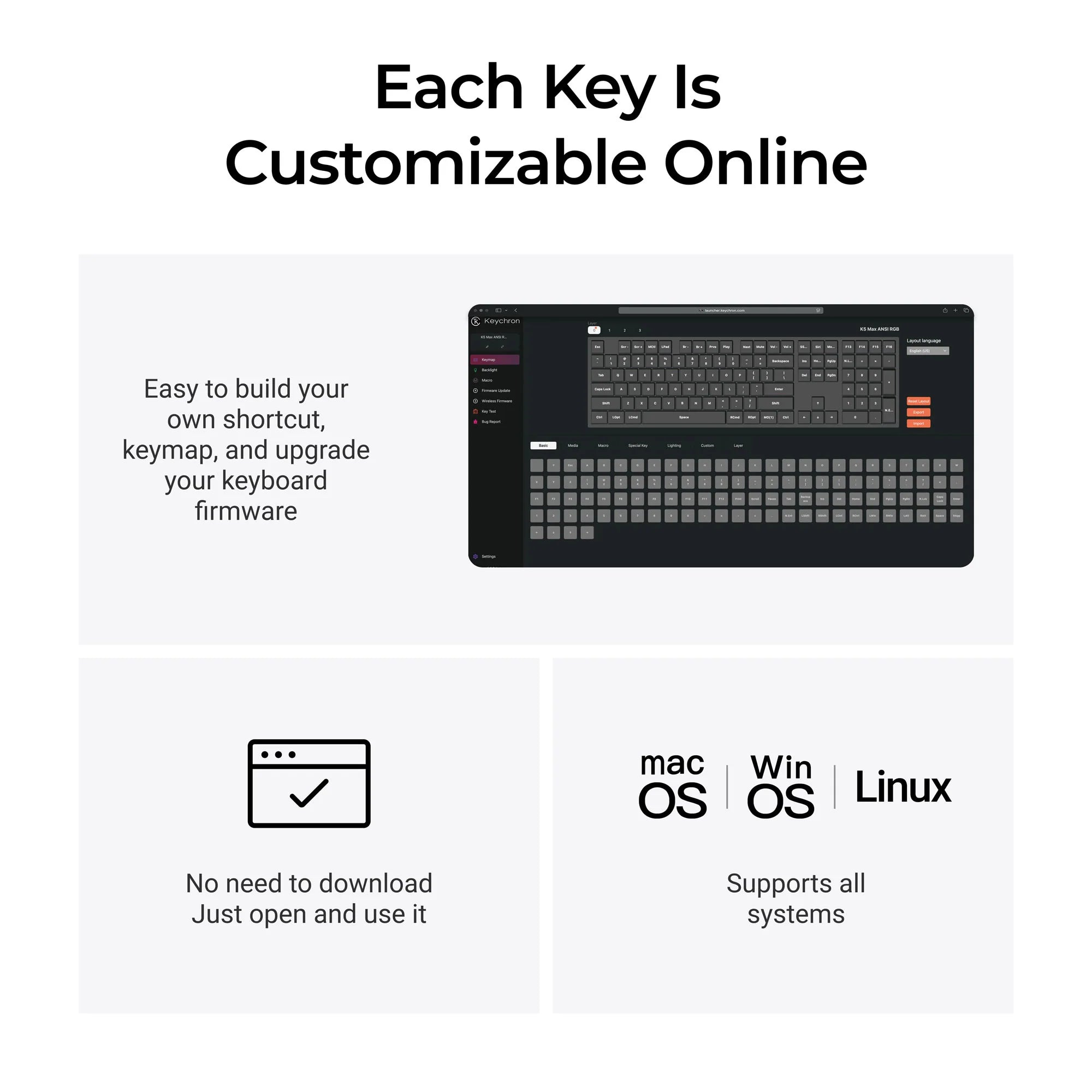 Keychron K5 Max QMK/VIA Wireless Custom Mechanical Keyboard - View 6