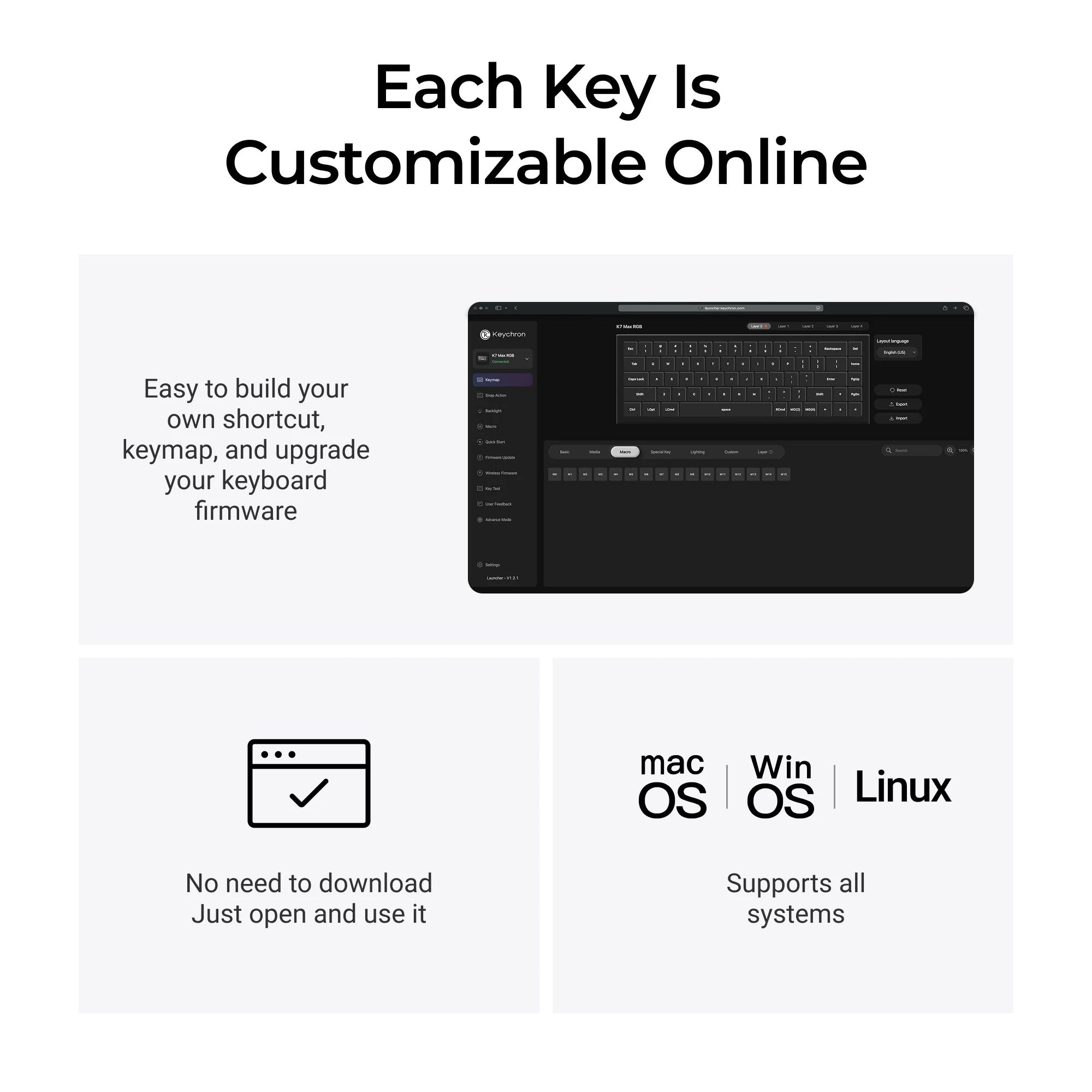 Keychron K7 Max QMK/VIA Wireless Custom Mechanical Keyboard - View 6