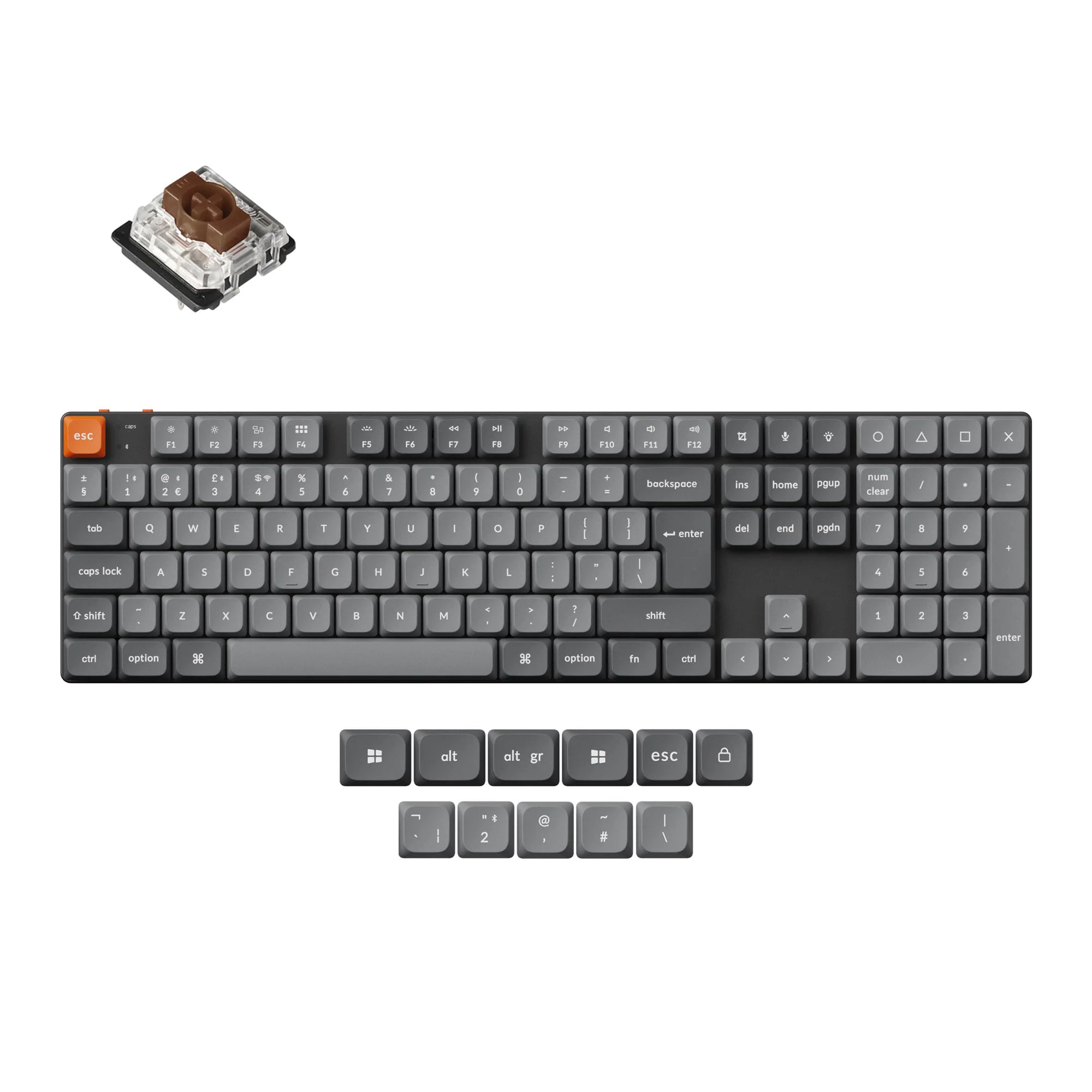 Keychron K5 Max QMK Wireless Custom Mechanical Keyboard ISO Layout Collection - View 2