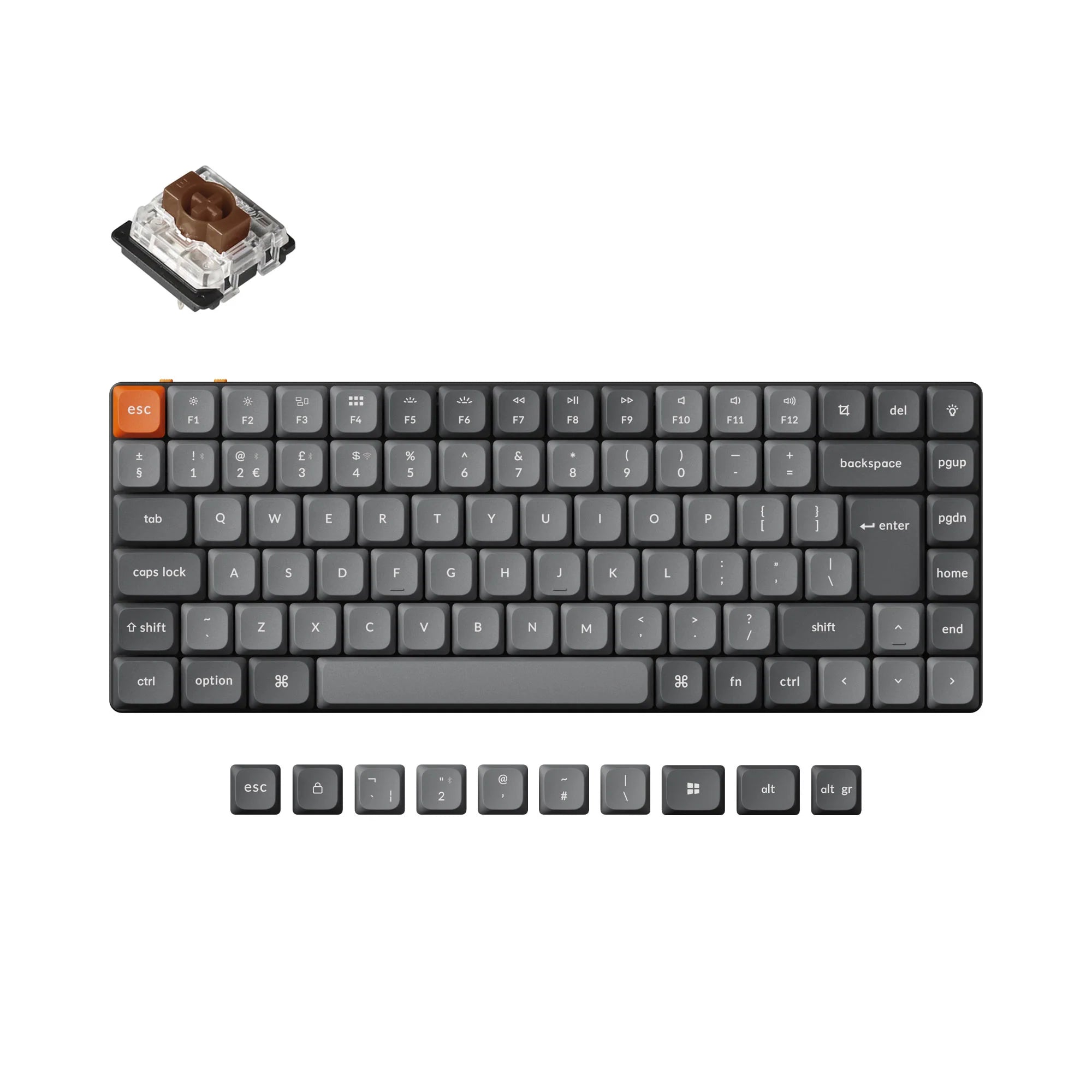 Keychron K3 Max QMK/VIA Wireless Custom Mechanical Keyboard ISO Layout - View 2