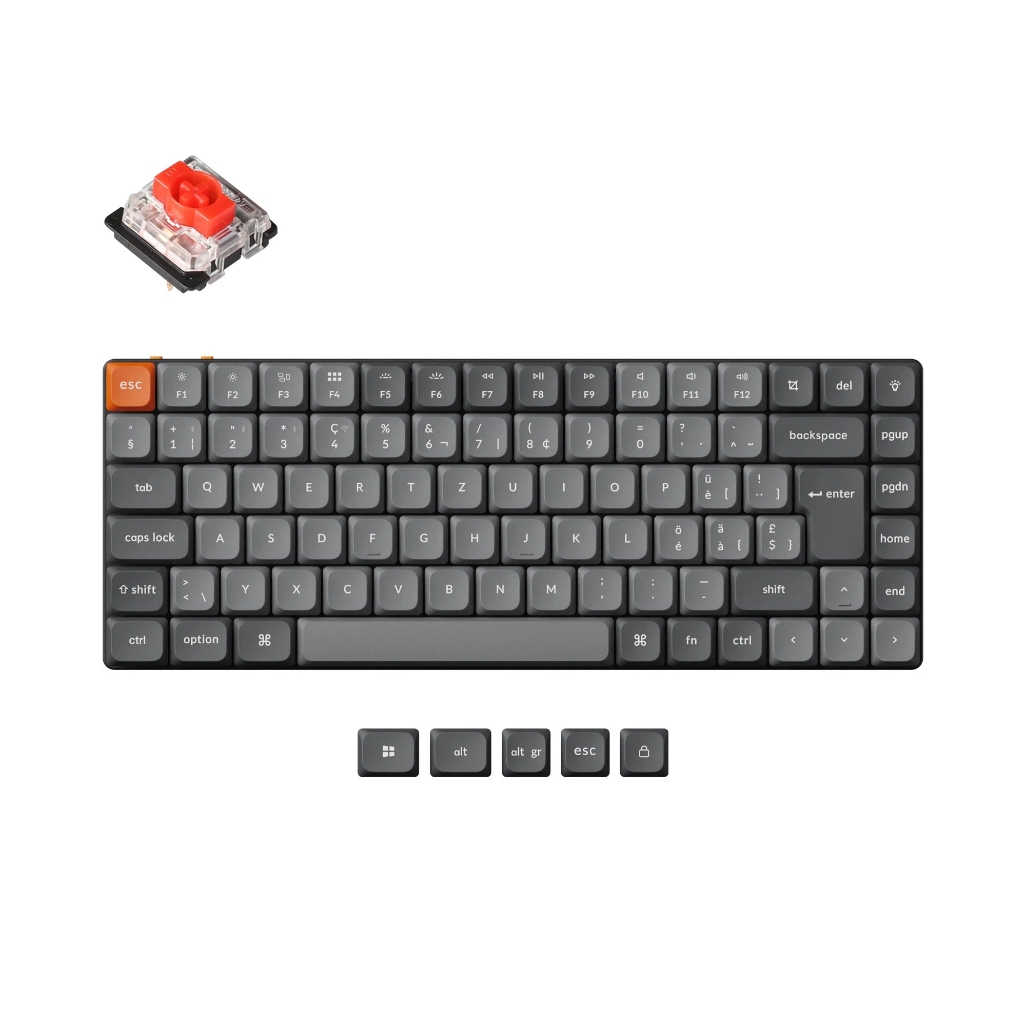 Keychron K3 Max QMK/VIA Wireless Custom Mechanical Keyboard ISO Layout - View 5