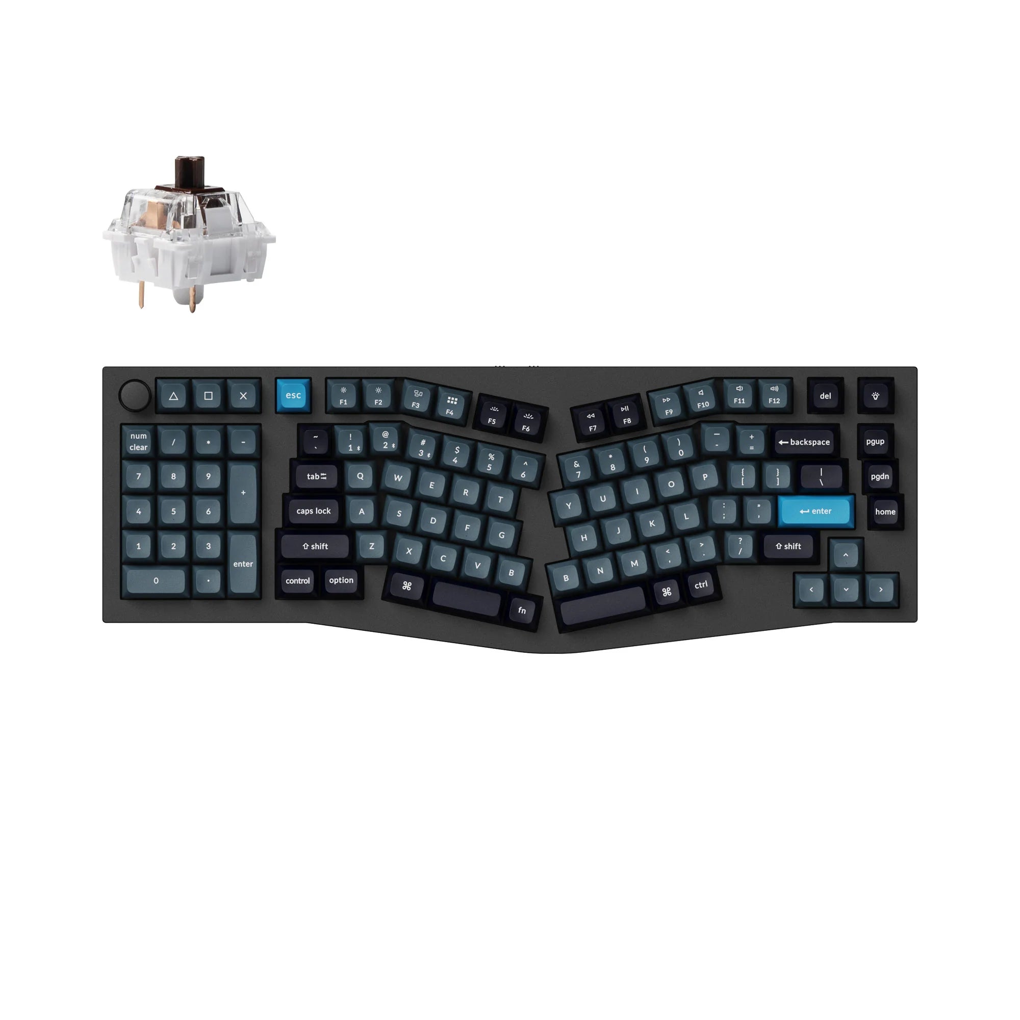 Keychron Q14 Pro (Alice Layout) QMK/VIA Wireless Custom Mechanical Keyboard - View 2