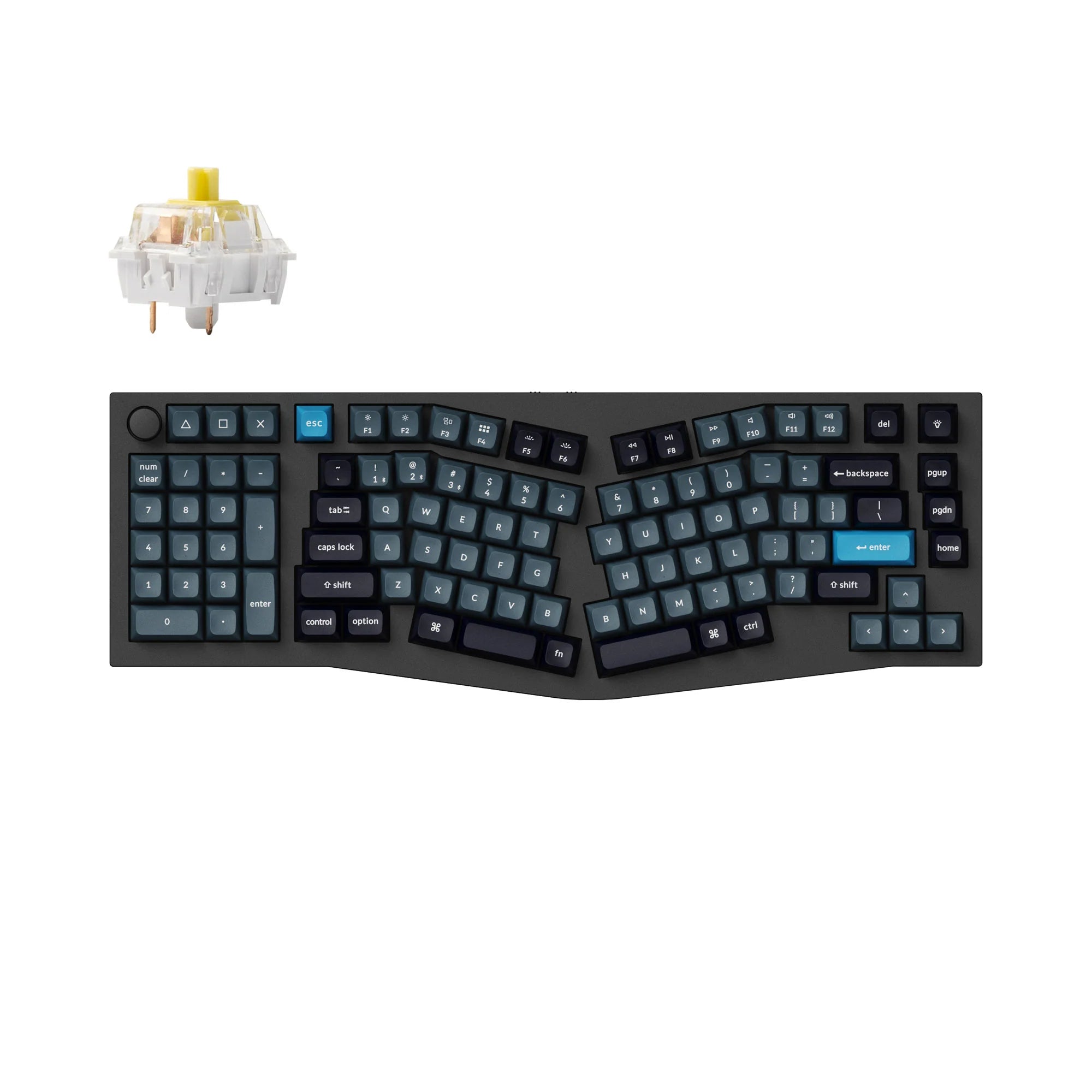 Keychron Q14 Pro (Alice Layout) QMK/VIA Wireless Custom Mechanical Keyboard - View 3