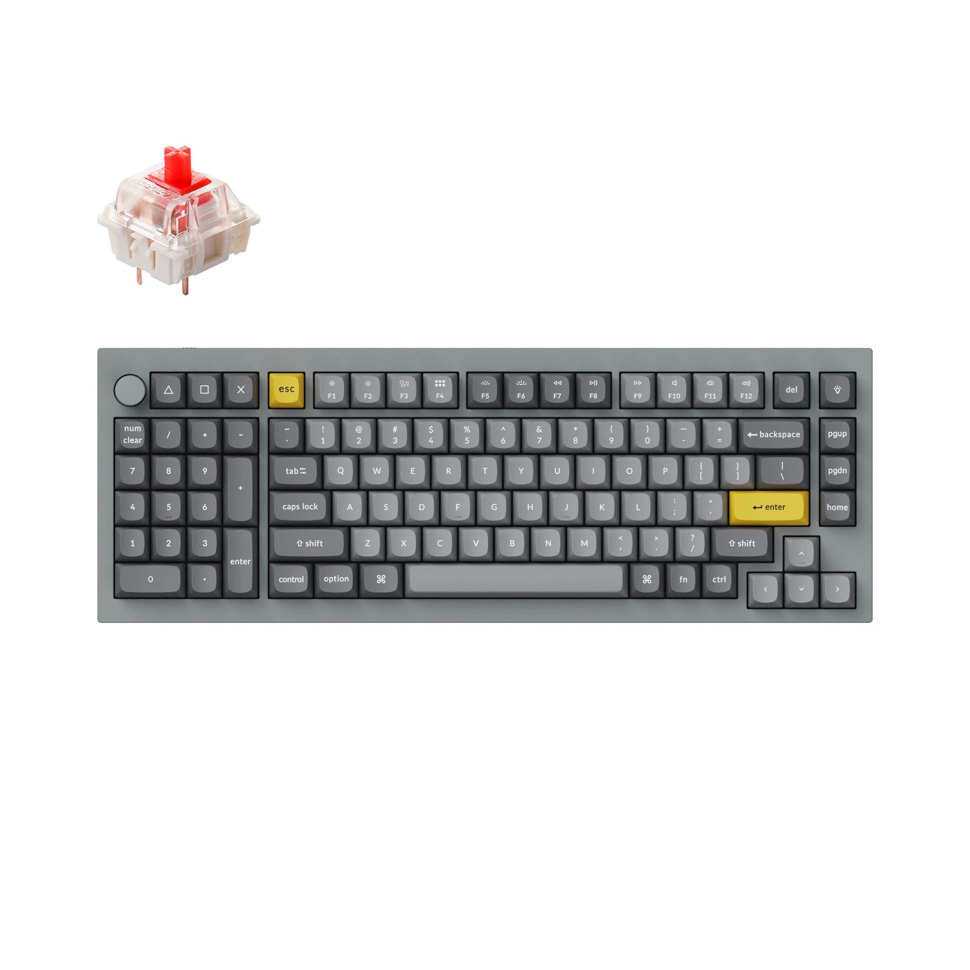Keychron Q12 QMK Custom Mechanical Keyboard - View 3