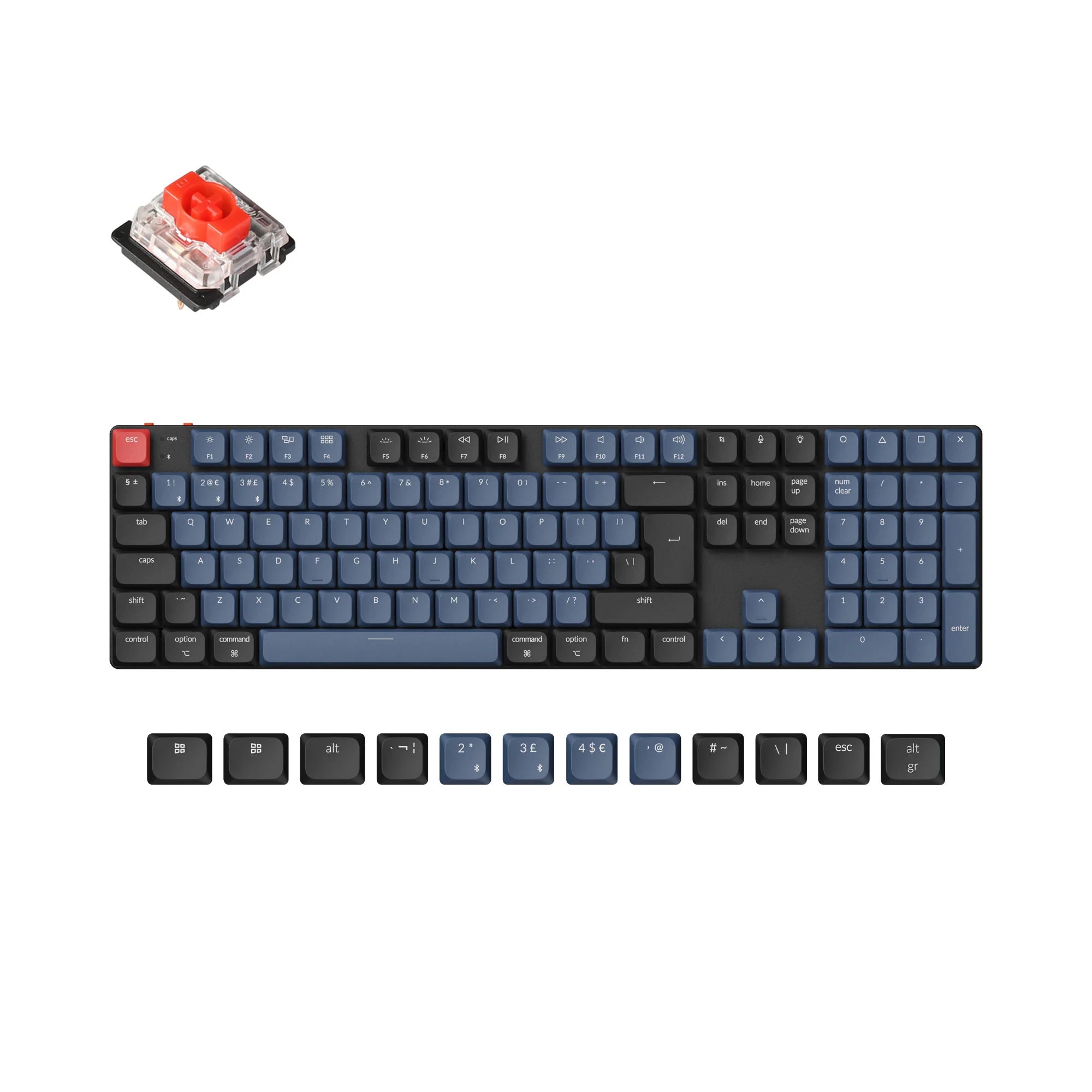 Keychron K5 Pro QMK/VIA Wireless Custom Mechanical Keyboard ISO Layout
