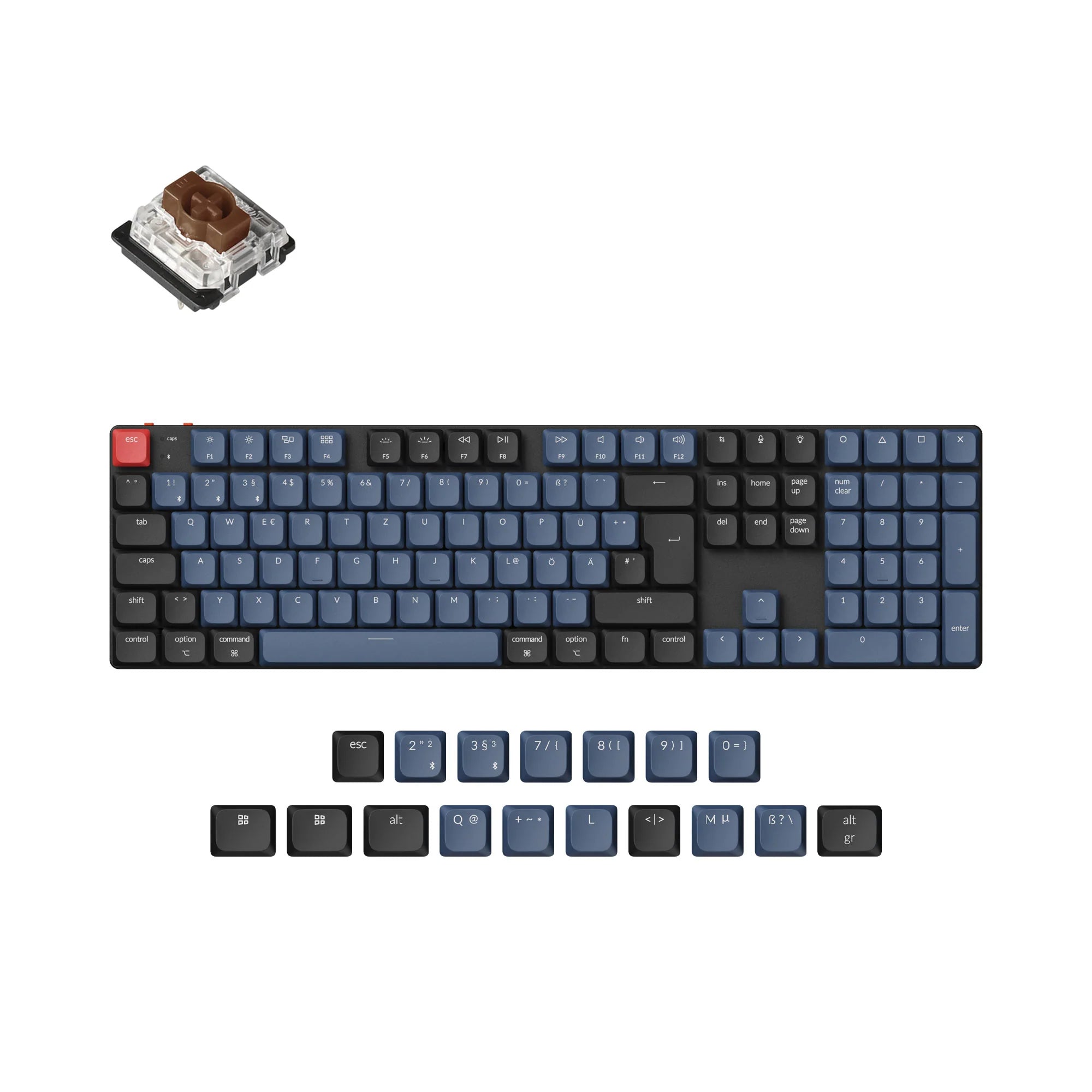 Keychron K5 Pro QMK/VIA Wireless Custom Mechanical Keyboard ISO Layout - View 4