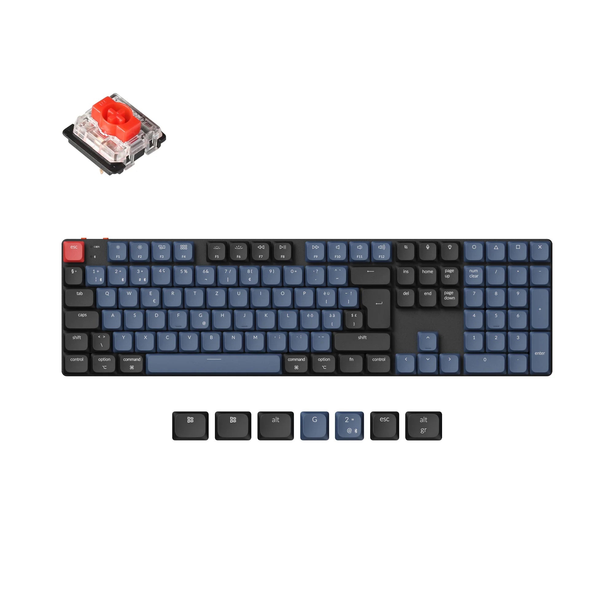 Keychron K5 Pro QMK/VIA Wireless Custom Mechanical Keyboard ISO Layout - View 5